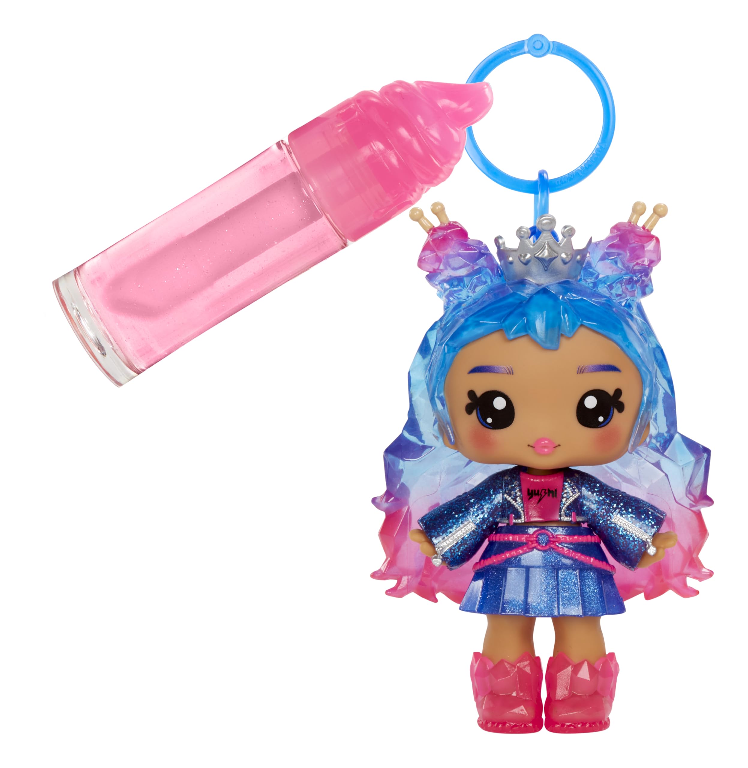 Yummiland Lip Gloss Doll - Roxie Crystal Candy - DIY Scented Lip Gloss Playset for Ages 3+ 4