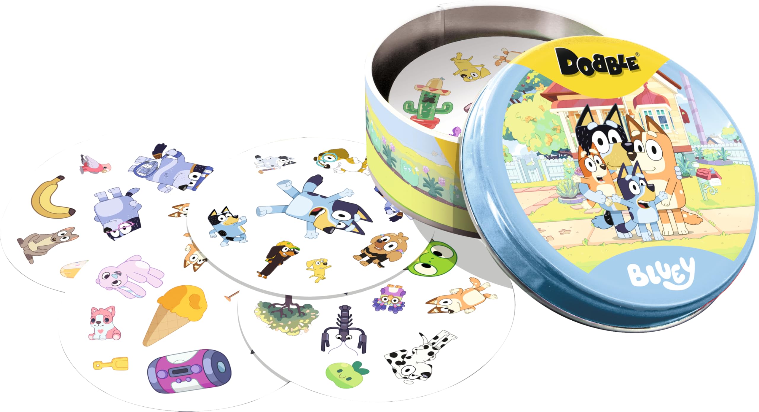 Asmodee Dobble Bluey Kids Card Game for Ages 4+ | 2-8 Players | 15-Minute Play 3