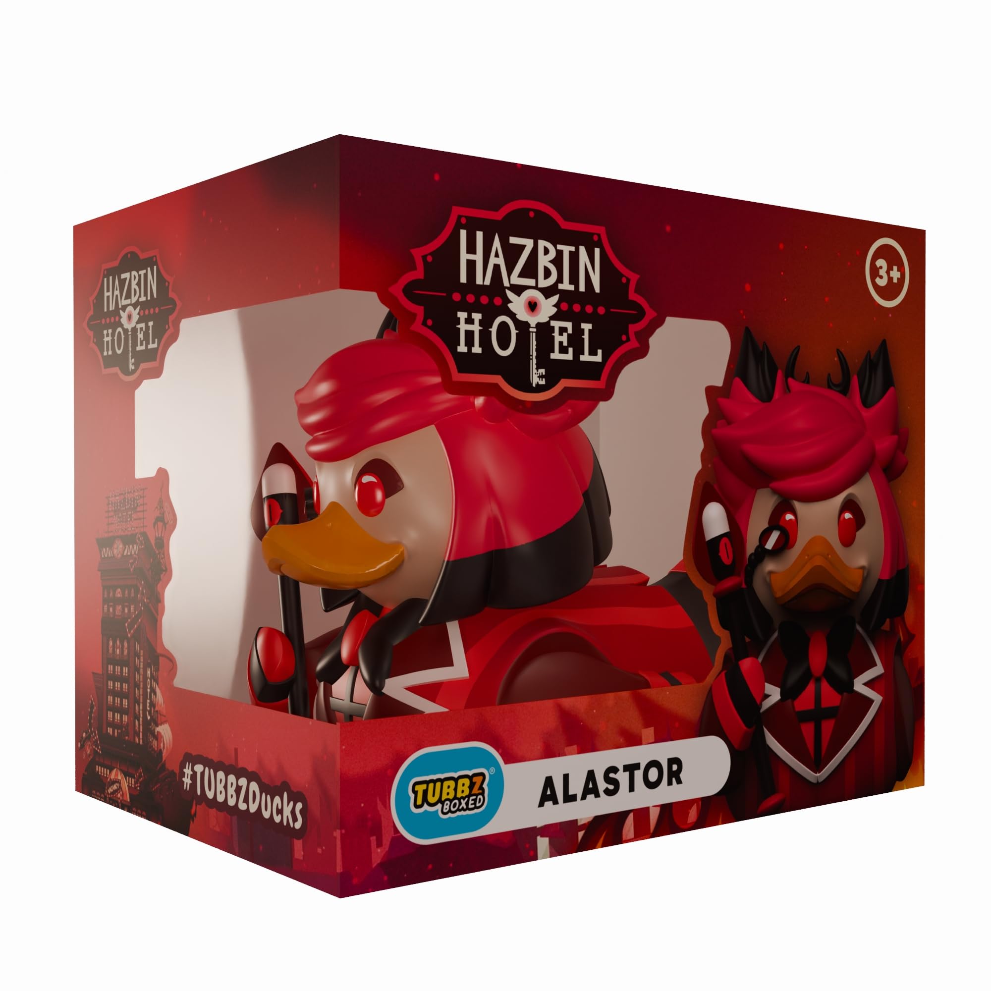TUBBZ Alastor Cosplaying Rubber Duck Vinyl Figure | Hazbin Hotel Collectible