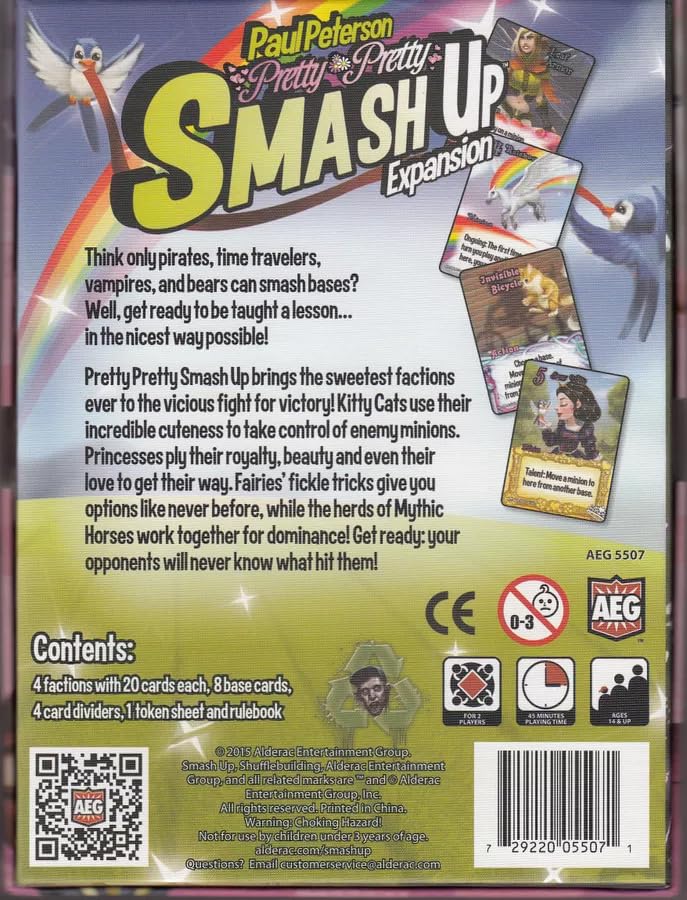 AEG Smash Up: Pretty Pretty - Card Game Expansion | Unisex Adult | Multicoloured