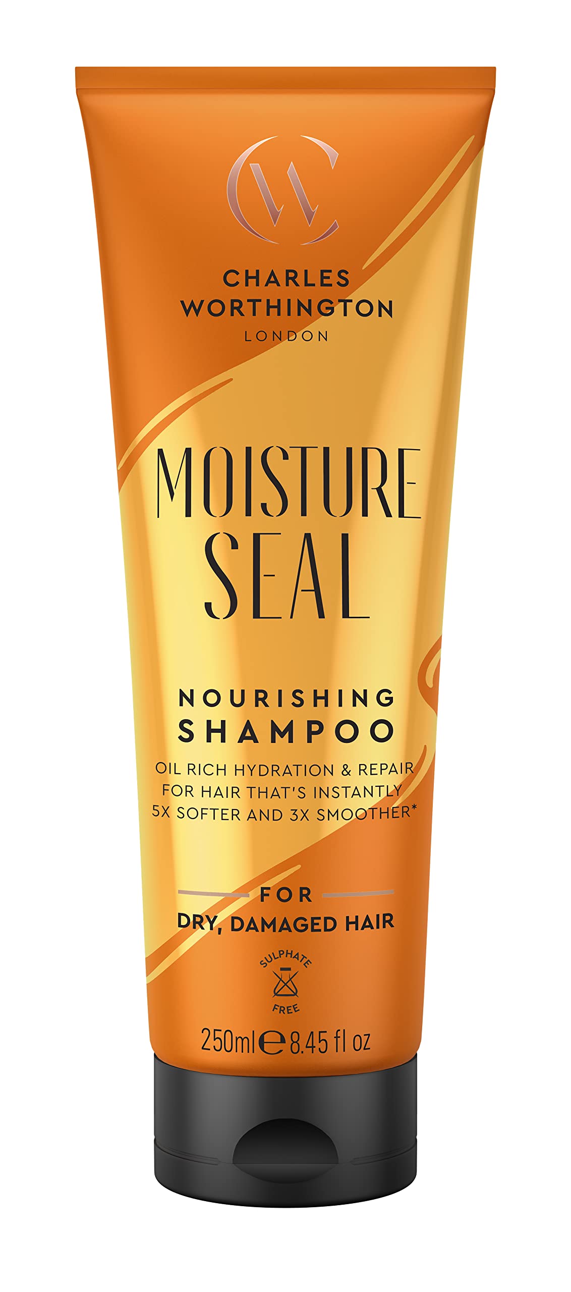 Charles Worthington Moisture Seal Nourishing Shampoo - Deep Moisture for Dry Hair, 250 ml