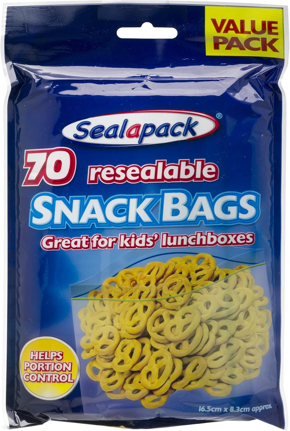Sealapack SNACK BAGS, READY TO USE RESEALABLE BAGS, Pack of 70, Clear, 15 x 23 cm 1