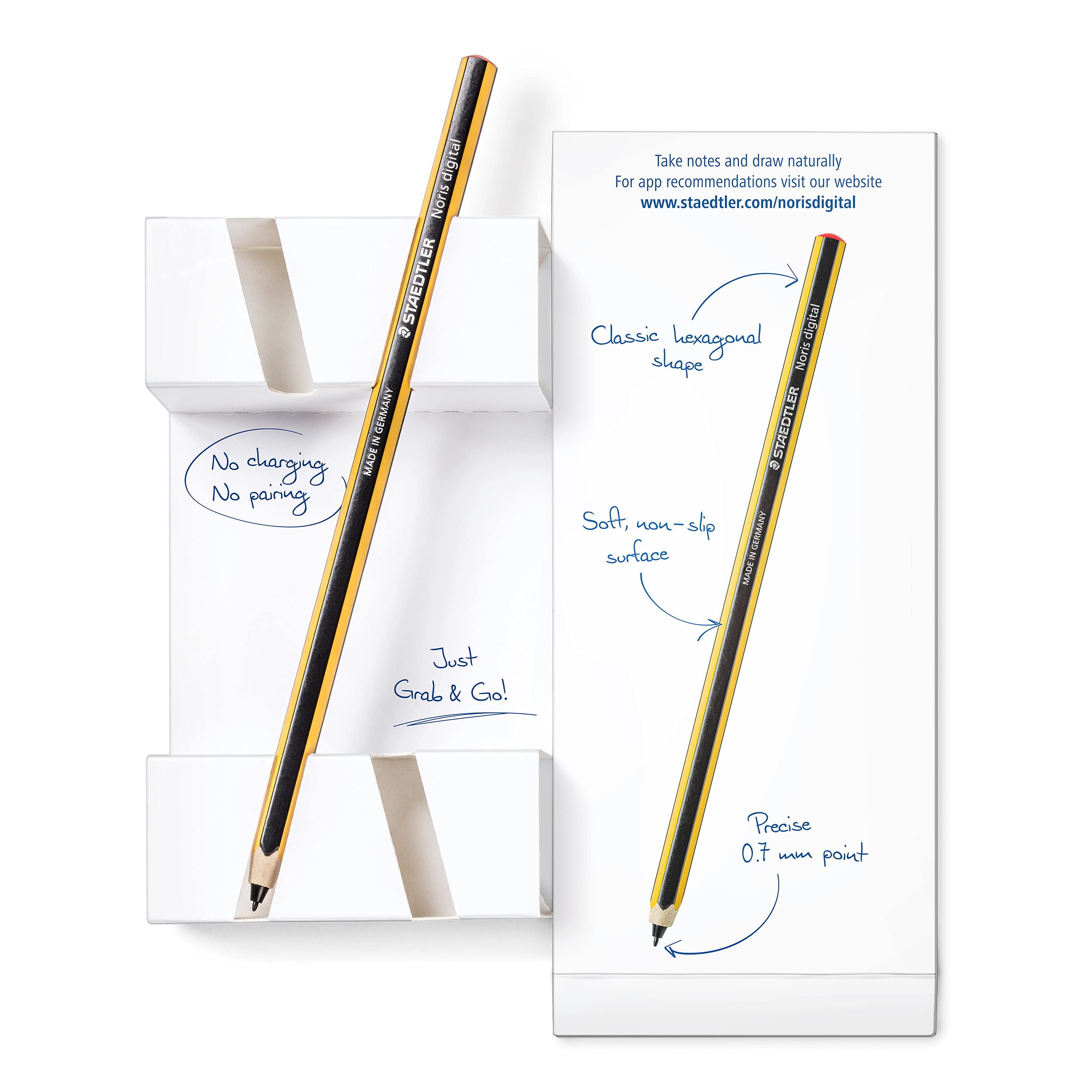 STAEDTLER Noris Classic Digital Stylus Pen - 4,096 Pressure Levels | EMR Palm Rejection | No Charging 7