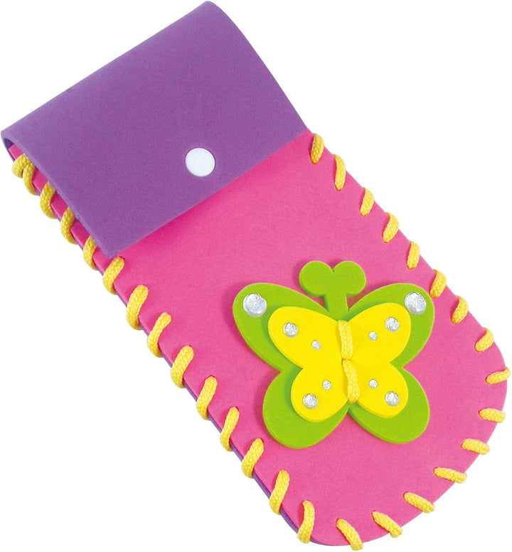 Galt First Sewing Kids Craft Kit with Pencil Case, Purse & Frame - Foam Sewing Set for Children