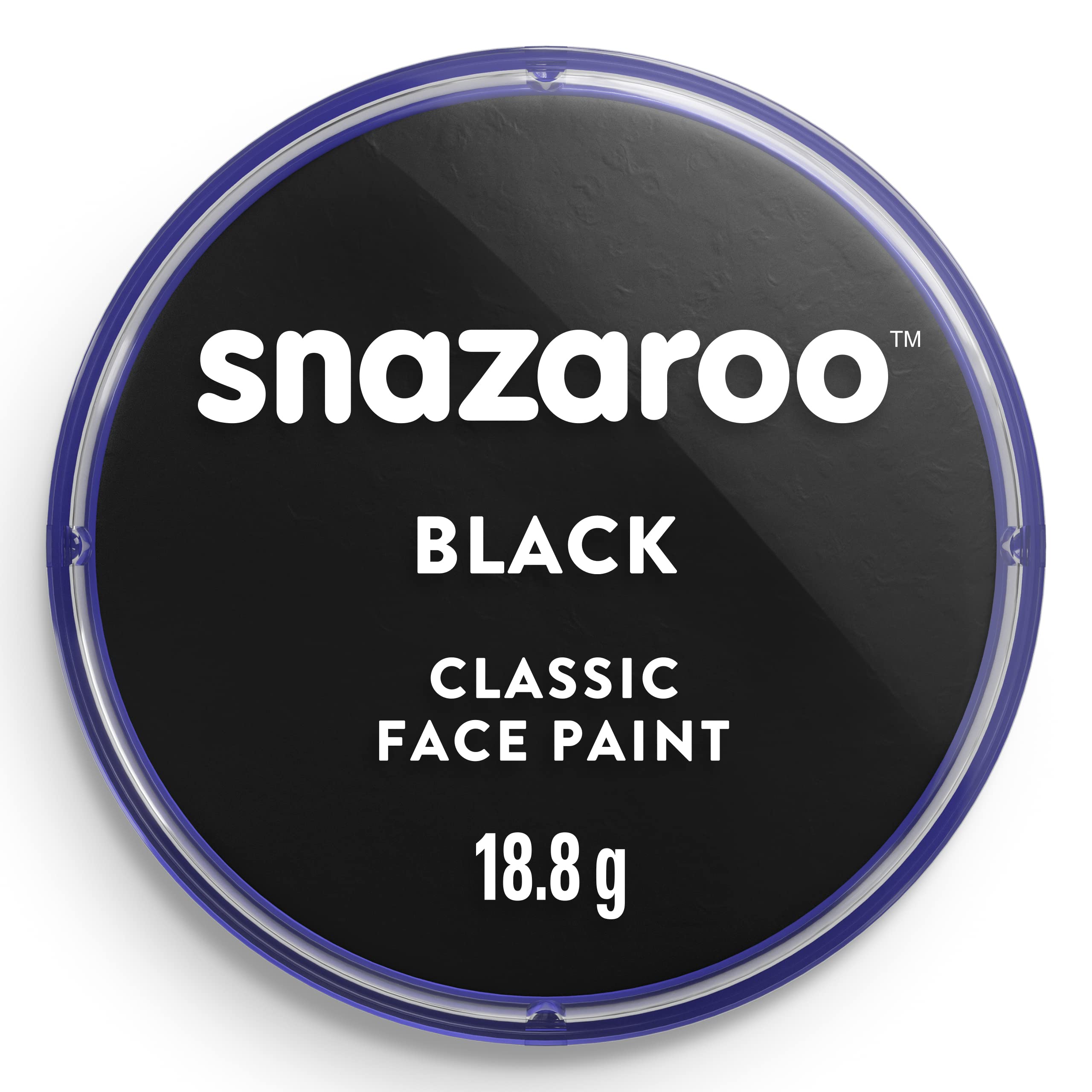 Snazaroo - Classic Face and Body Paint (18ml) - Black Water-Based, Washable, Non-Toxic 1