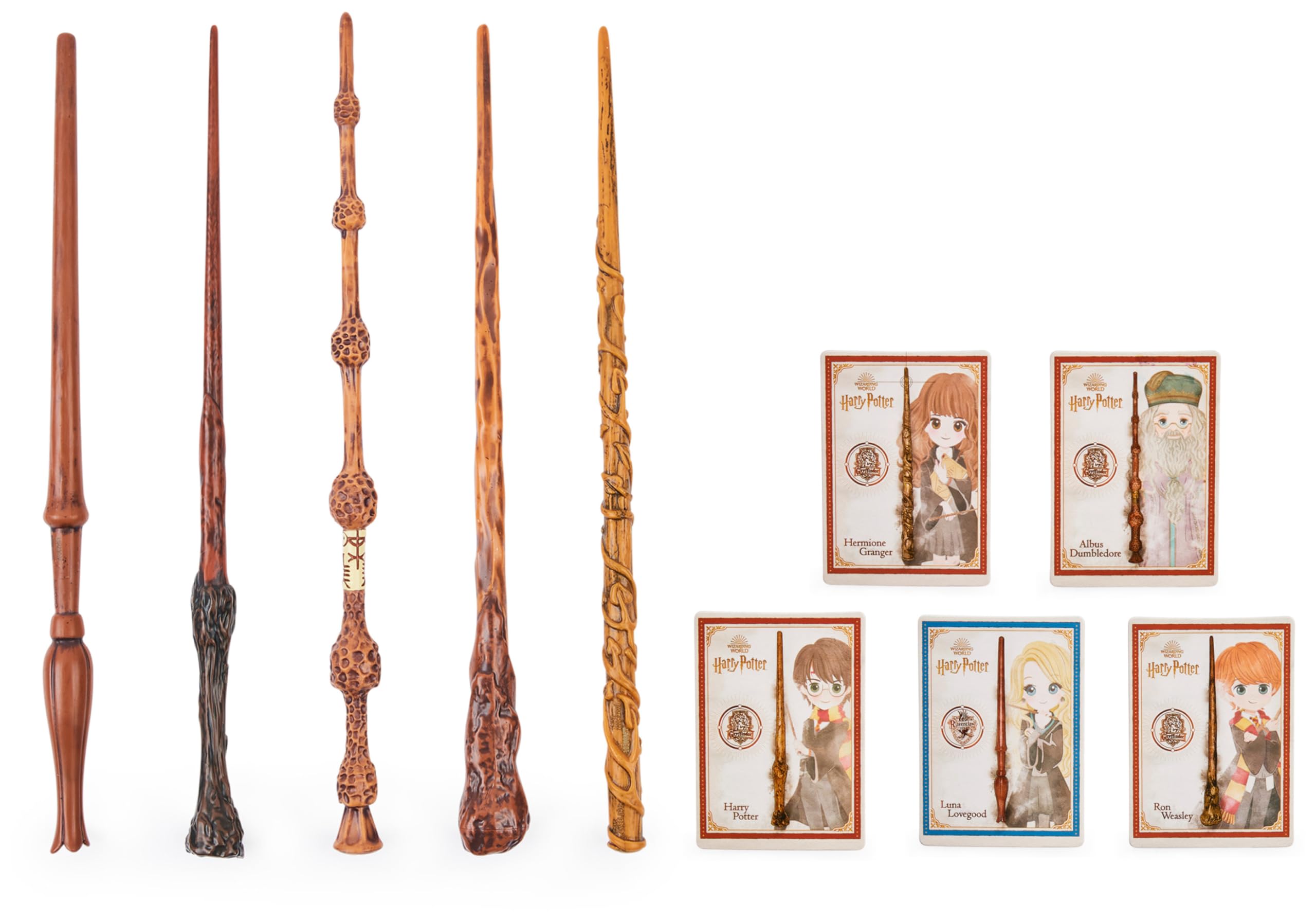 Wizarding World Albus Dumbledore 12-inch Replica Wand with Incendio Spell Card - Harry Potter Role Play Toy for Kids 6+ 5