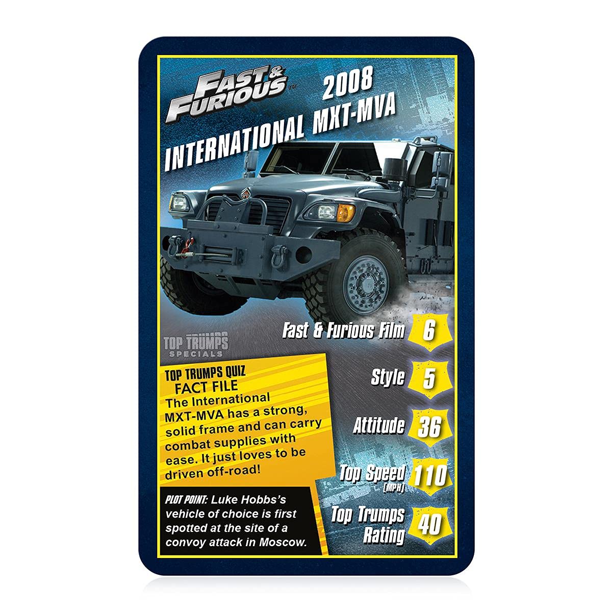 Top Trumps Fast and Furious Specials Card Game 10