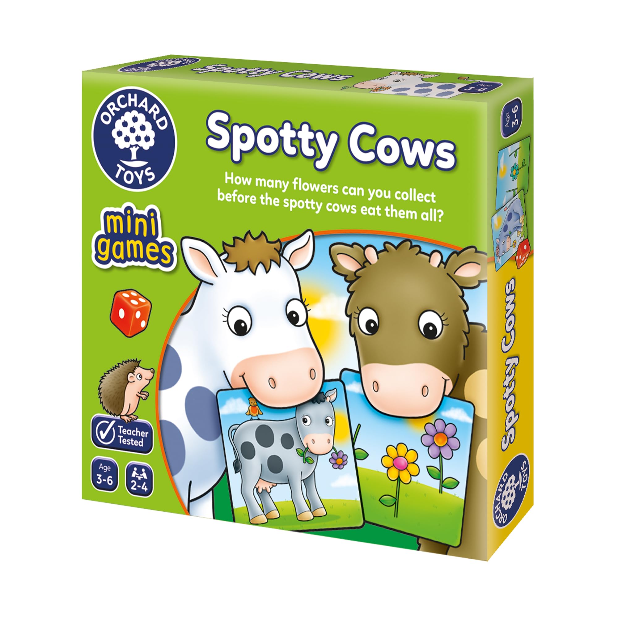 Orchard Toys Spotty Cows Mini Game – Number Matching Dice Game for Kids 1