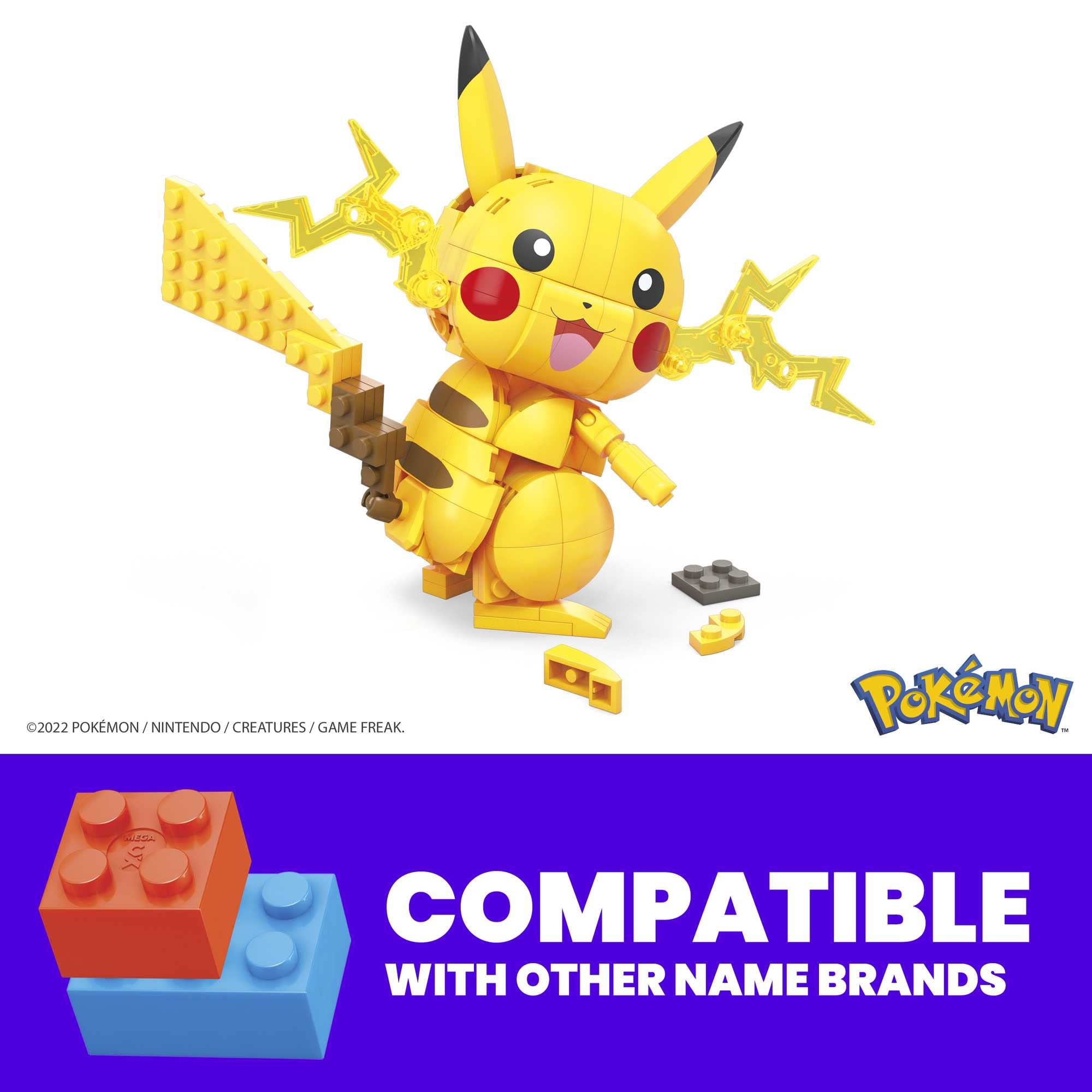 MEGA Pokémon Pikachu Building Set - 211-Piece Poseable Figure for Kids, Ages 7+ 6