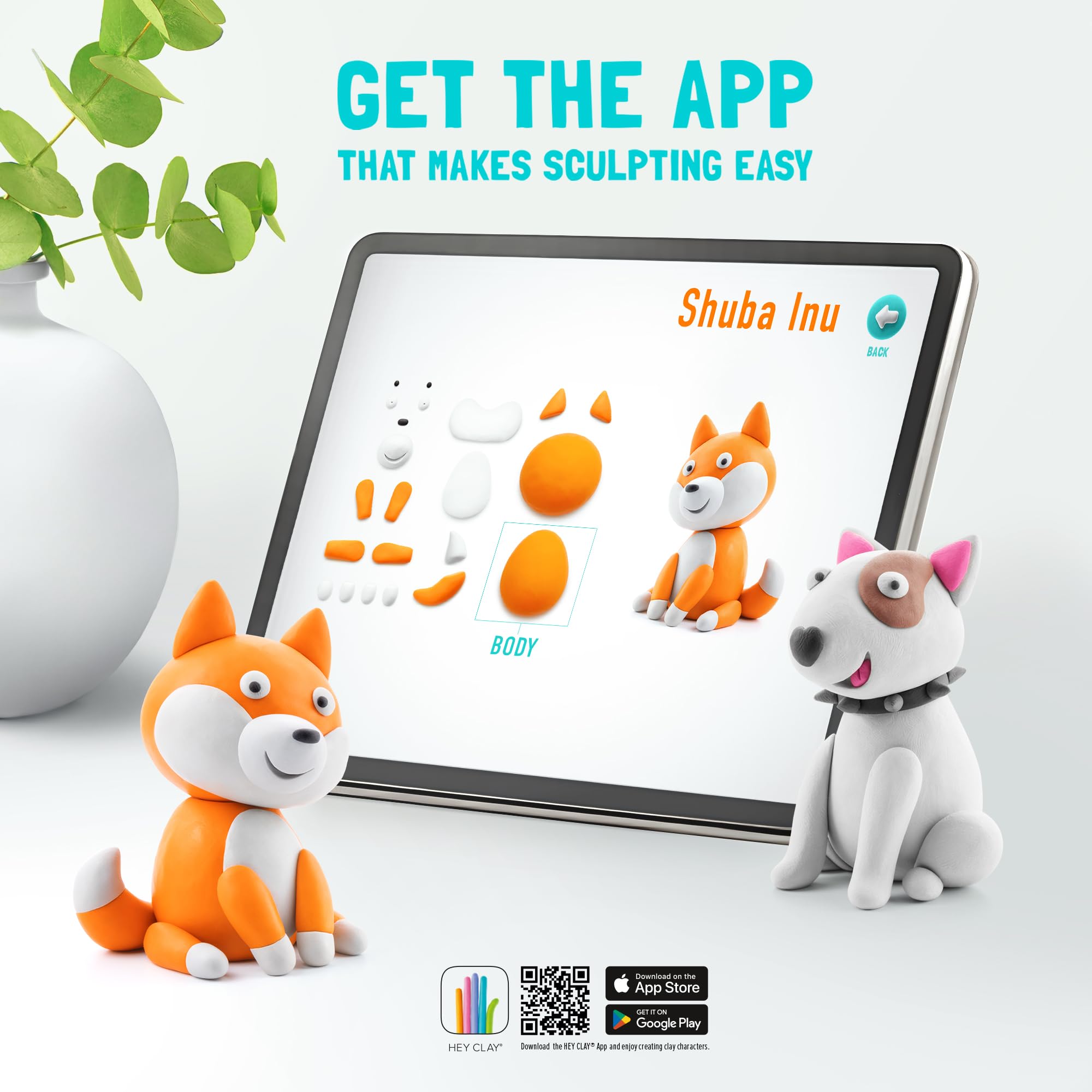 Hey Clay Dog Story - Air-Dry Modeling Clay for Kids with Interactive App - Ages 3+ 7