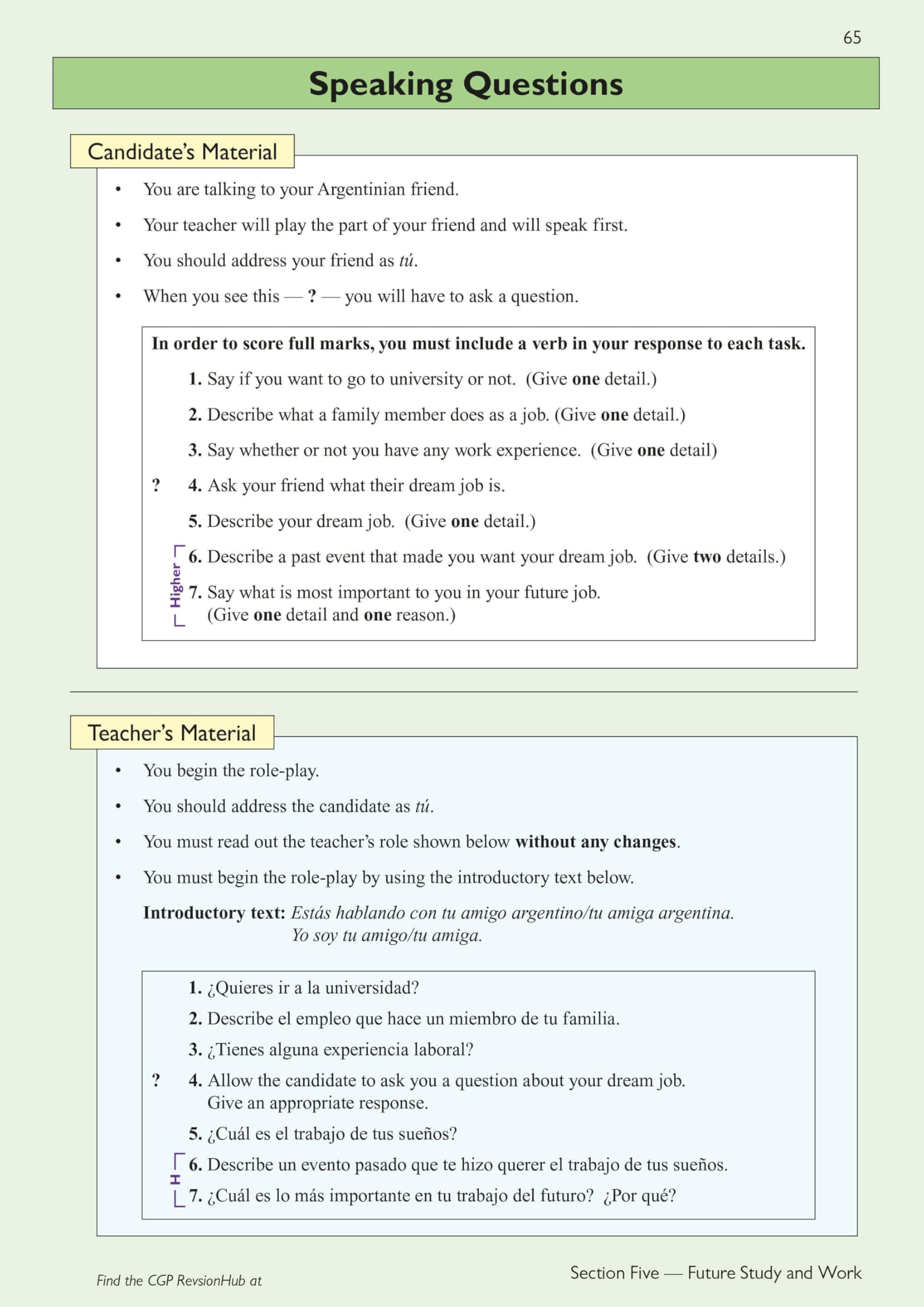 CGP Books New GCSE Spanish AQA Complete Revision & Practice - Ages 14-16 | Paperback | 248 Pages 6