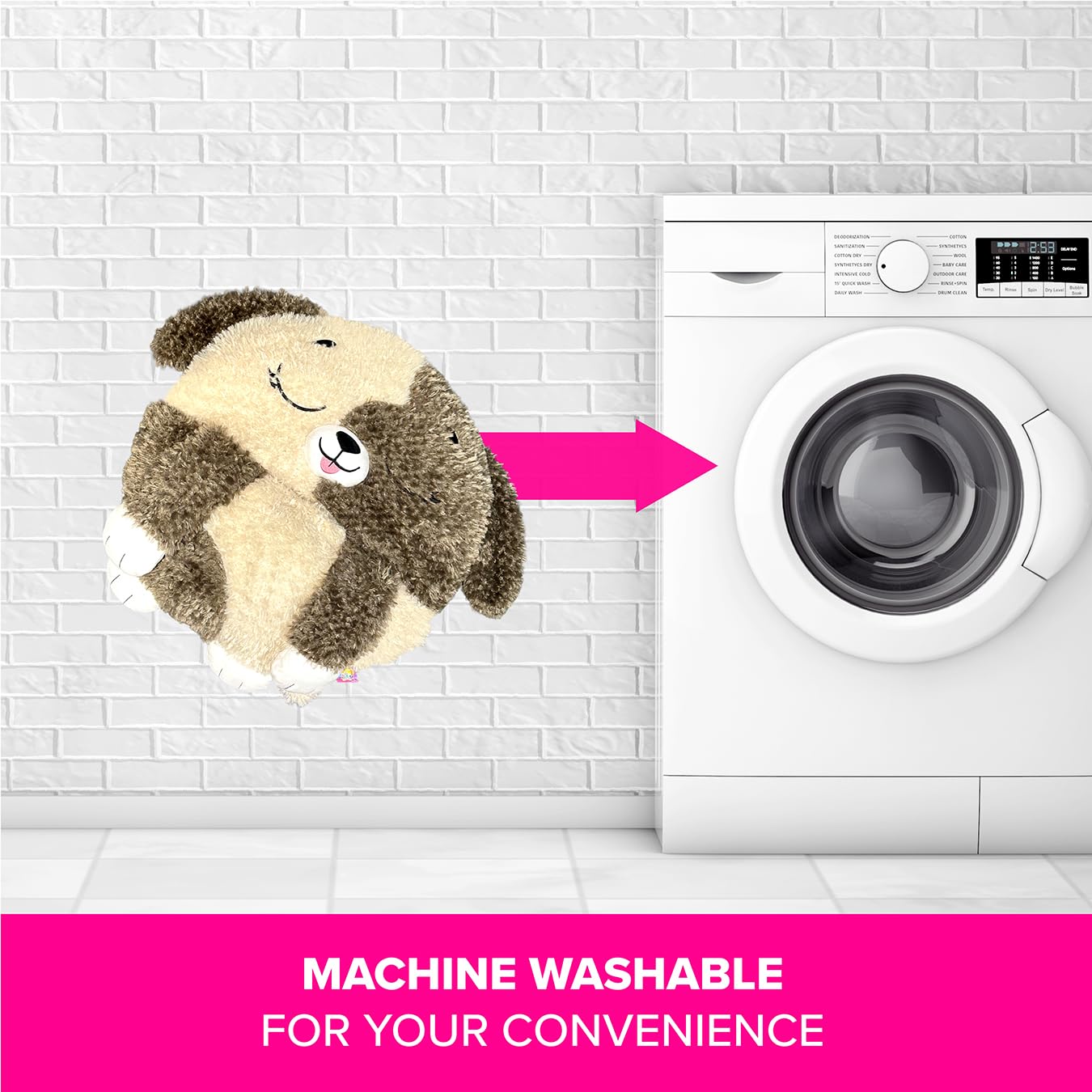 Happy Nappers Kids Sleeping Bag - Brown Dog - 2-in-1 Plush Toy & Sleeping Bag for Children 11