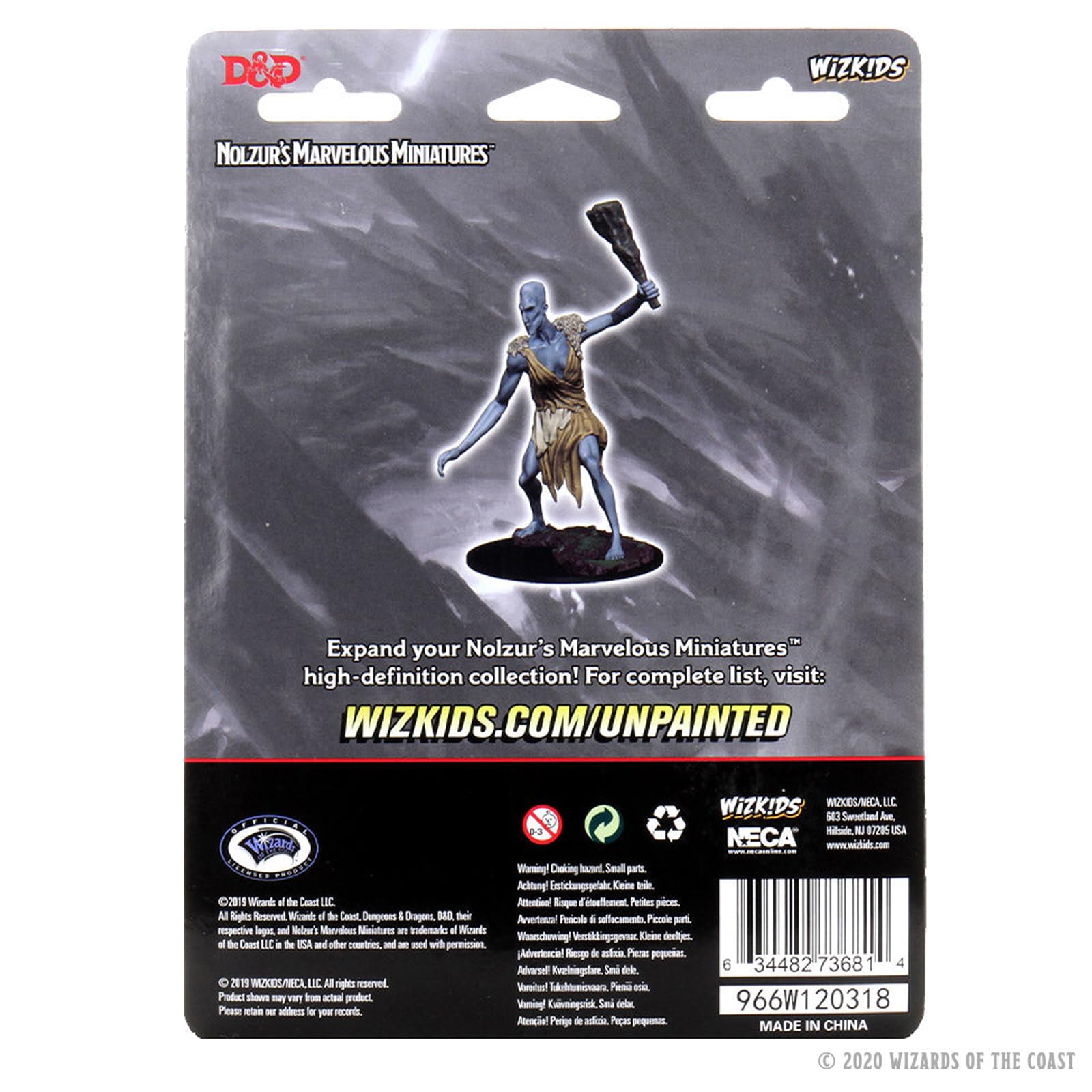 NECA D&D Nolzurs Marvelous Unpainted Miniatures: Stone Giant (WZK73681) | Miniature Figure | Plastic