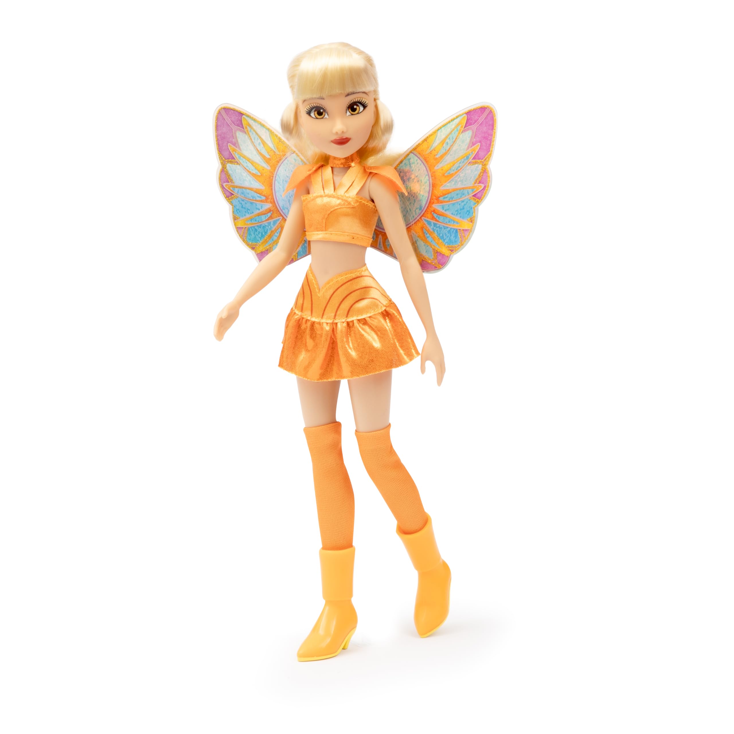 Winx Club Stella Fairy Doll - Glitter Wings, Articulated Joints, Removable Wings | 30.5 cm | Ages 4+ 5