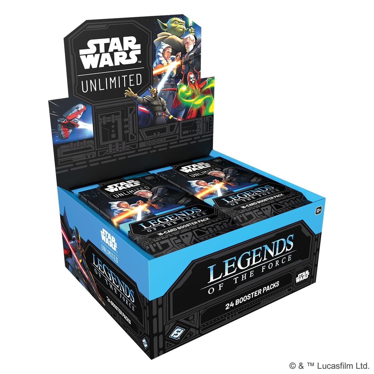 Asmodee Star Wars: Unlimited TCG Legends of the Force Booster Display | 24 Packs | English 1