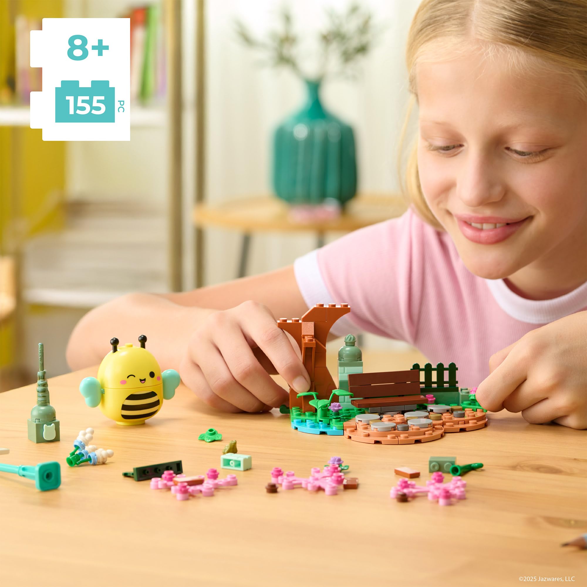 BLDR Squishmallows Sunny’s Park Life Building Set - 155-Piece Floral Playset with Sunny the Bee Figure 10