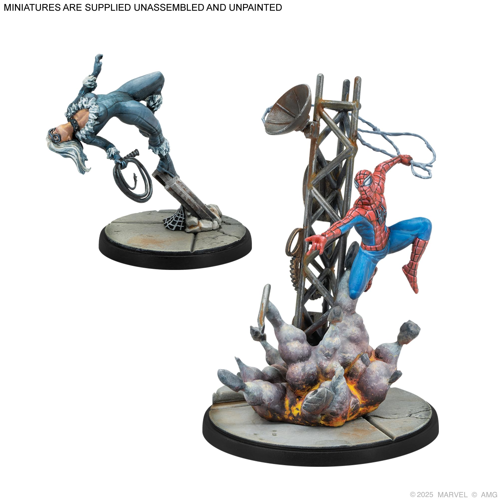 Asmodee Marvel: Crisis Protocol - Web-Swinging Heroes Affiliation Pack | 4 Miniatures | Ages 14+ 2