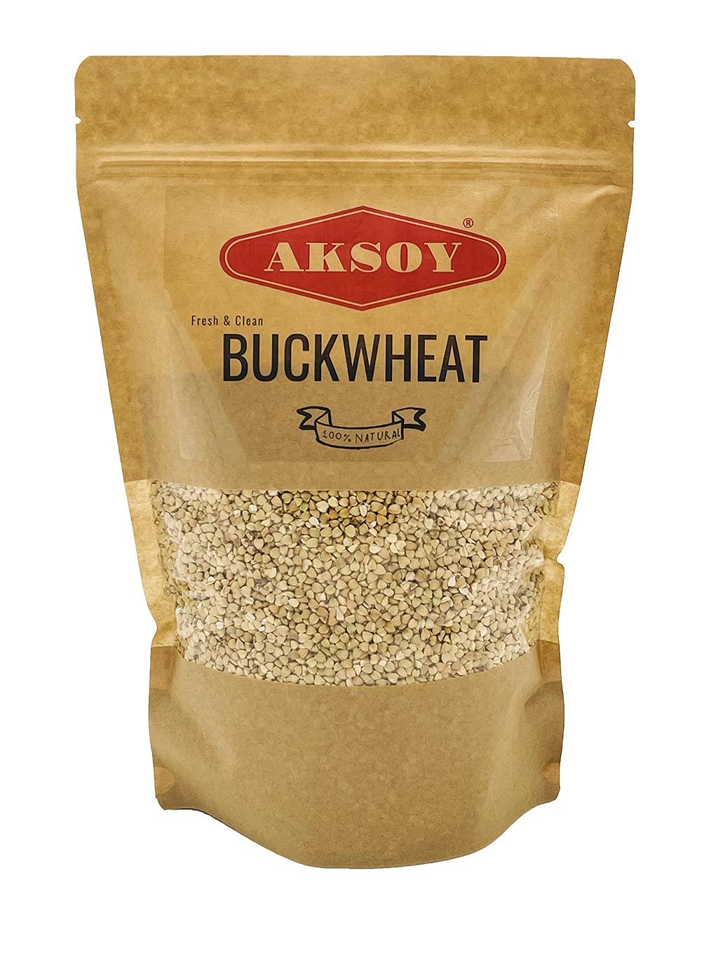 AKSOY Buckwheat 1.25KG Hulled Buckwheat Groats – Raw, Vegan, Non-GMO Whole Grain 1