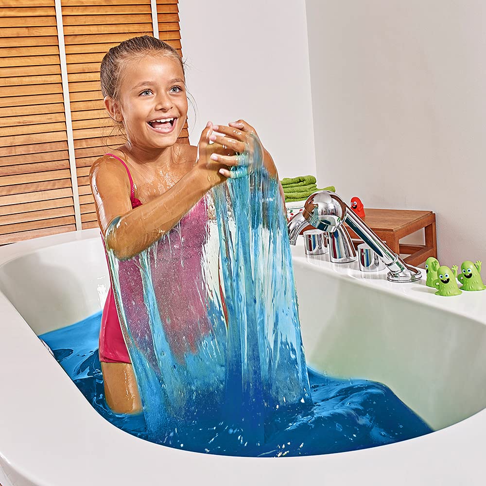 ZIMPLI Slime Baff Bundle - 3 Colors (Red, Green, Blue), Messy Sensory Play for Kids 4