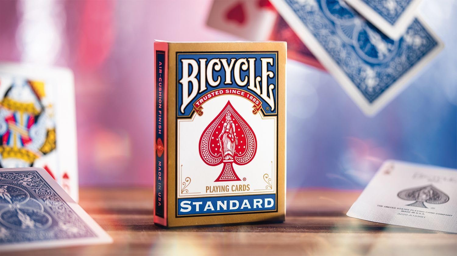 Bicycle Gold Standard Playing Cards - 1 Deck | Air Cushion Finish | Standard Index