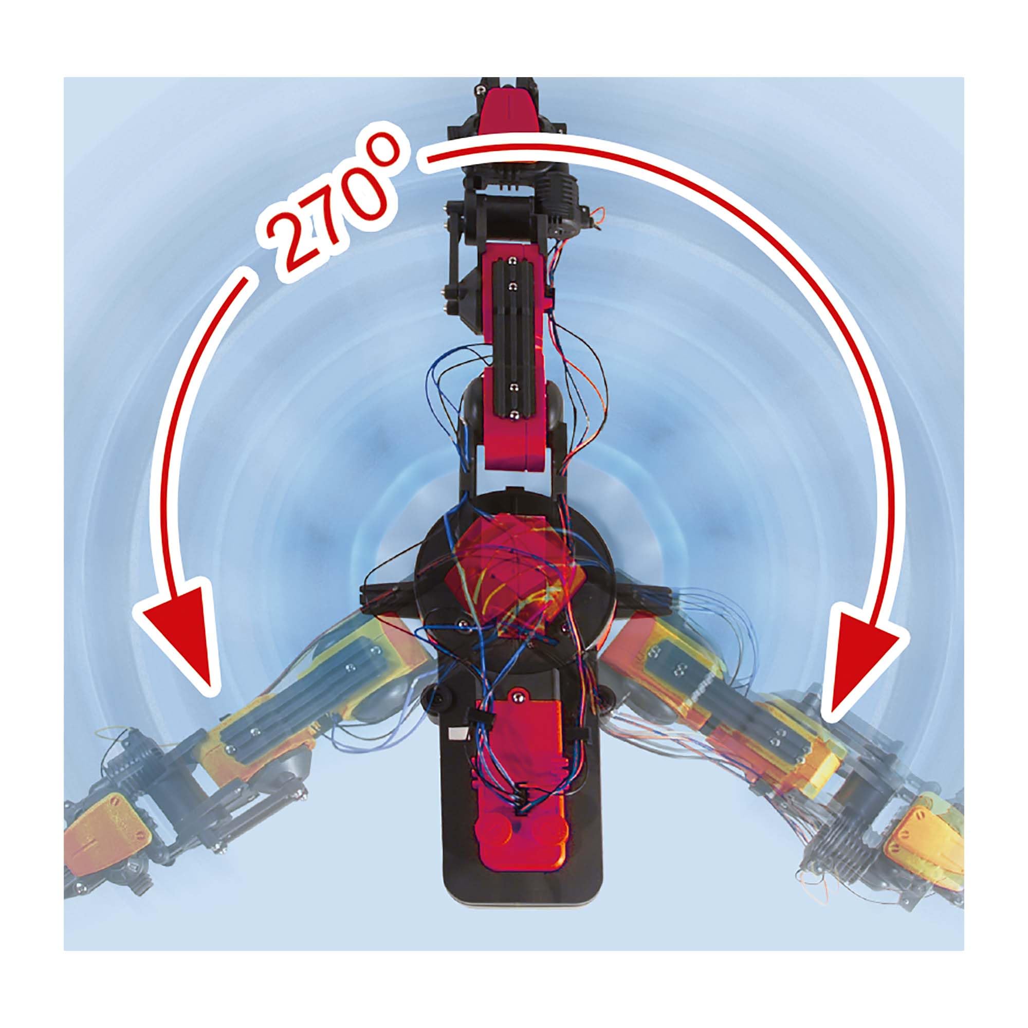 Machine Works MWRA01 Build Your Own Robotic Arm Kit - Wireless Controlled Metal Robot for Ages 10+ 8