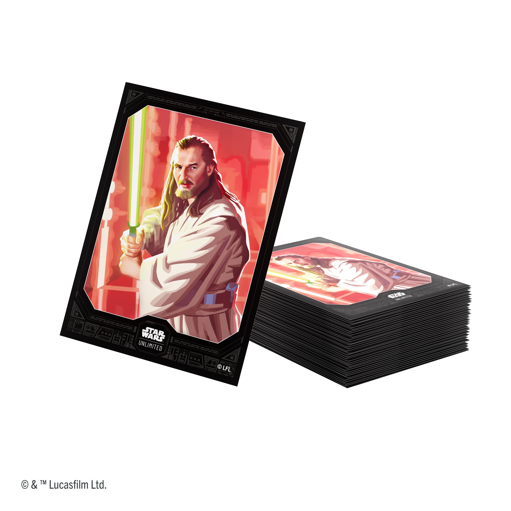 Gamegenic Star Wars: Unlimited Premium Art Sleeves Set 5 - Qui-Gon Jinn | 66x92mm | 62 Count 2