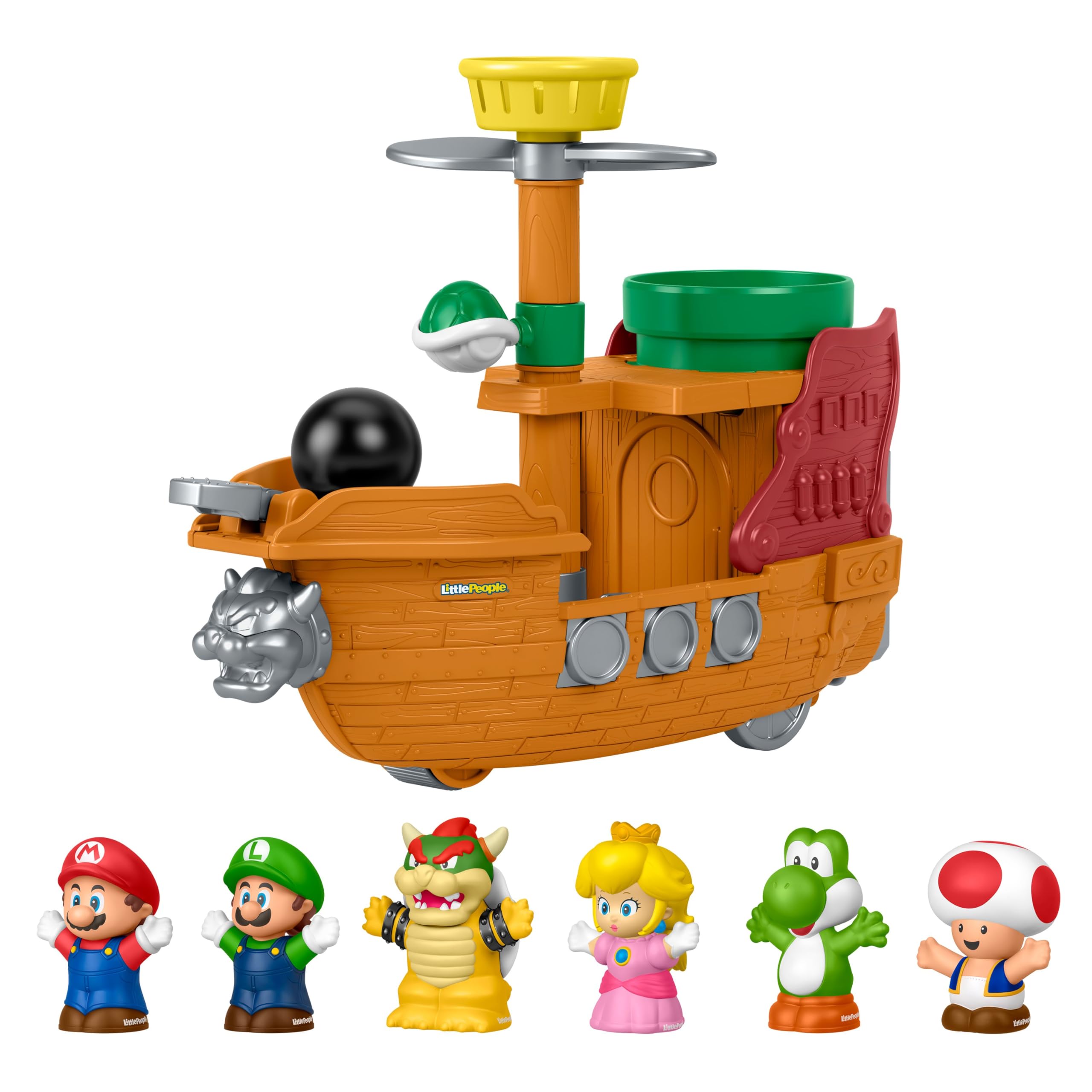 Fisher-Price Little People Bowser's Airship Playset - Toddler Toy | Ages 18 Months+