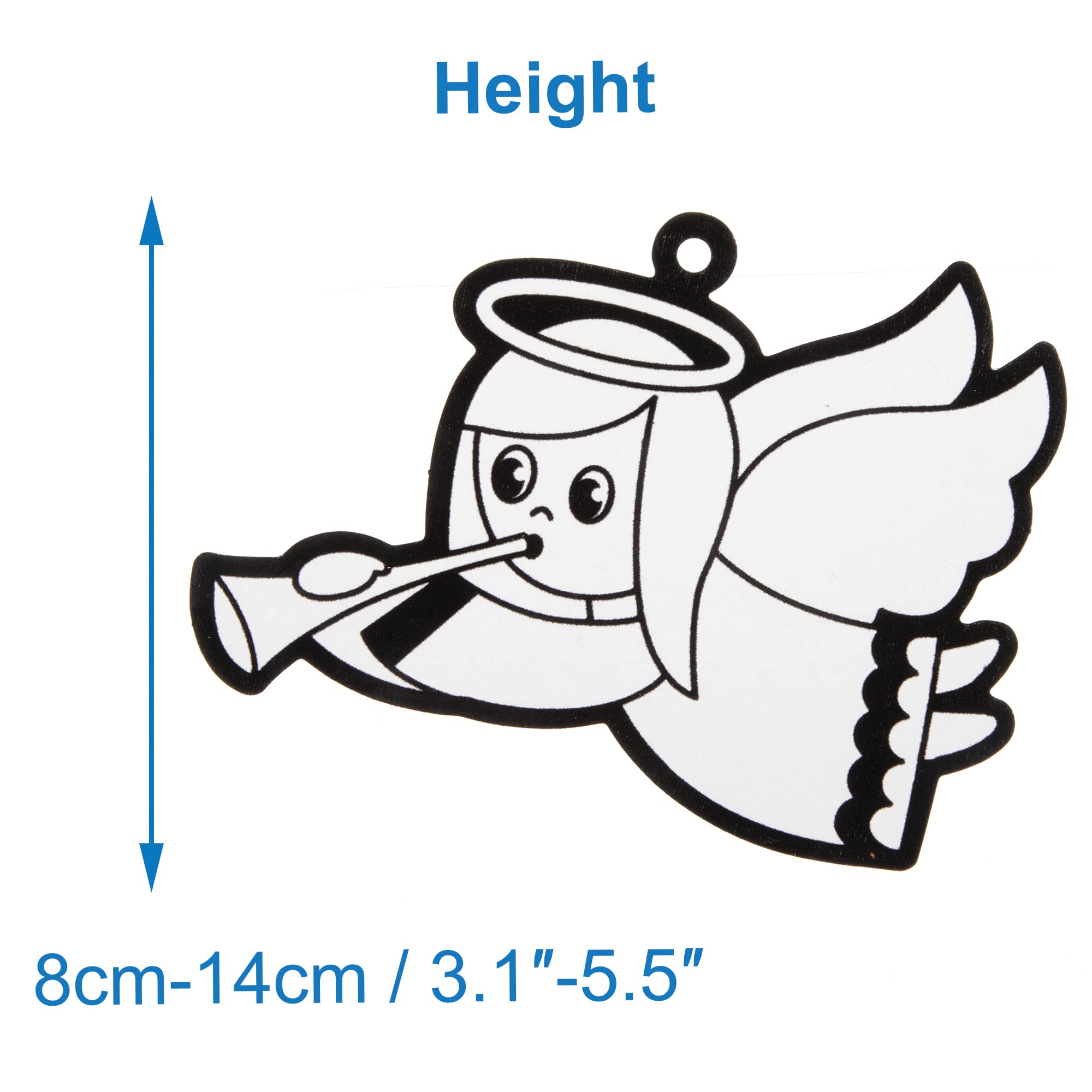 Baker Ross Nativity Colour In Decorations - Pack of 15 Christmas Craft Kit for Kids 3