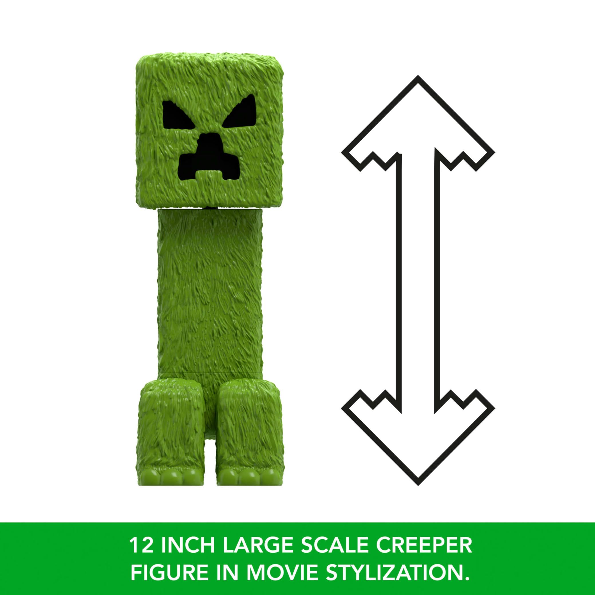 Mattel Minecraft 12-inch Posable Creeper Action Figure - Movie Edition 9