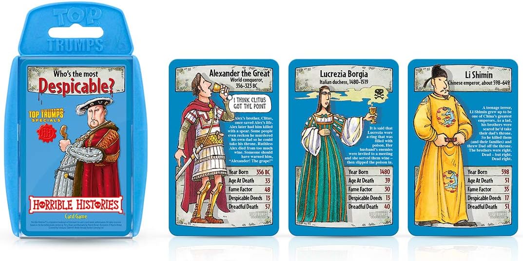 Horrible Histories Top Trumps Specials Card Game 4