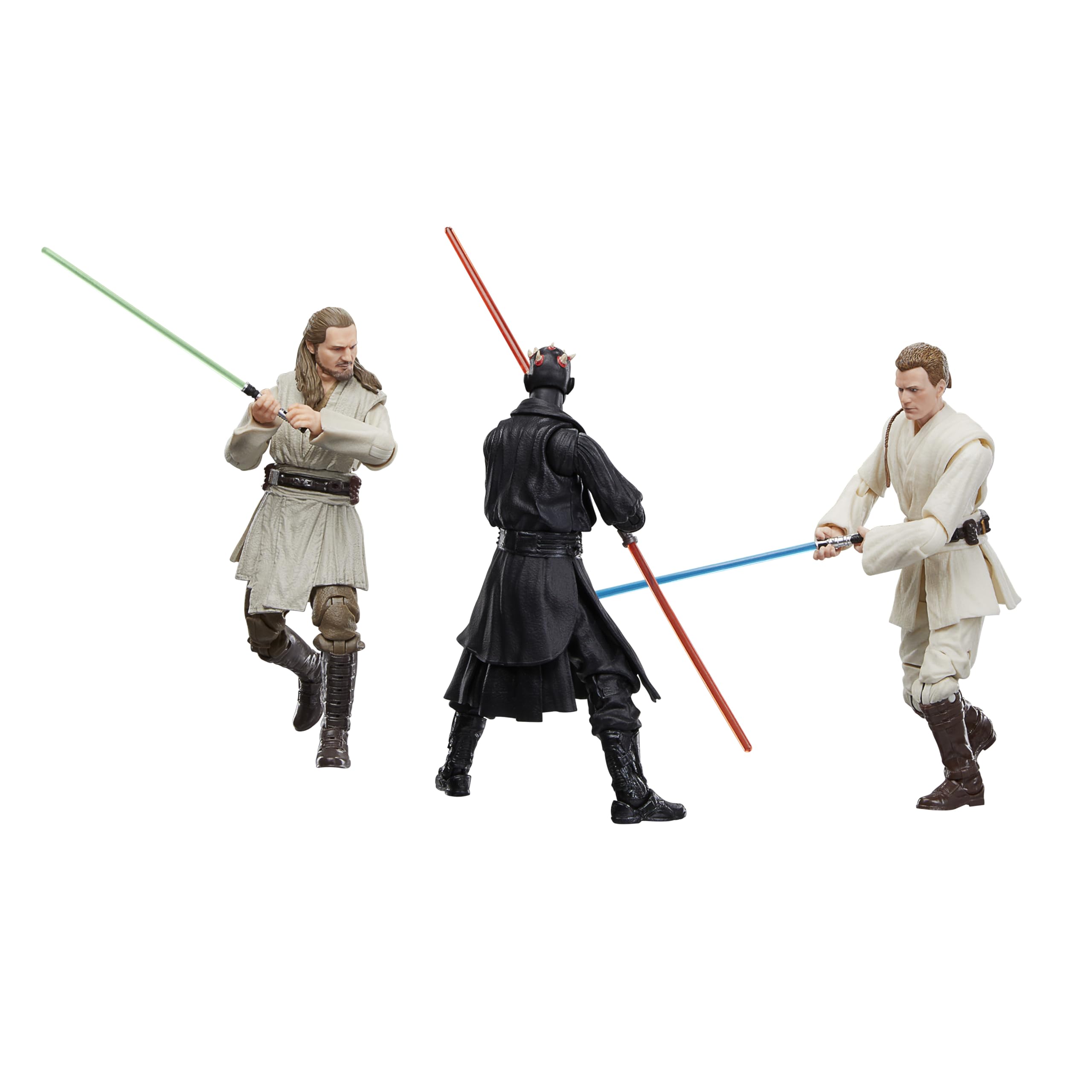 Star Wars The Black Series Qui-Gon Jinn, Darth Maul & Obi-Wan Kenobi 6-Inch Action Figure 3-Pack 10