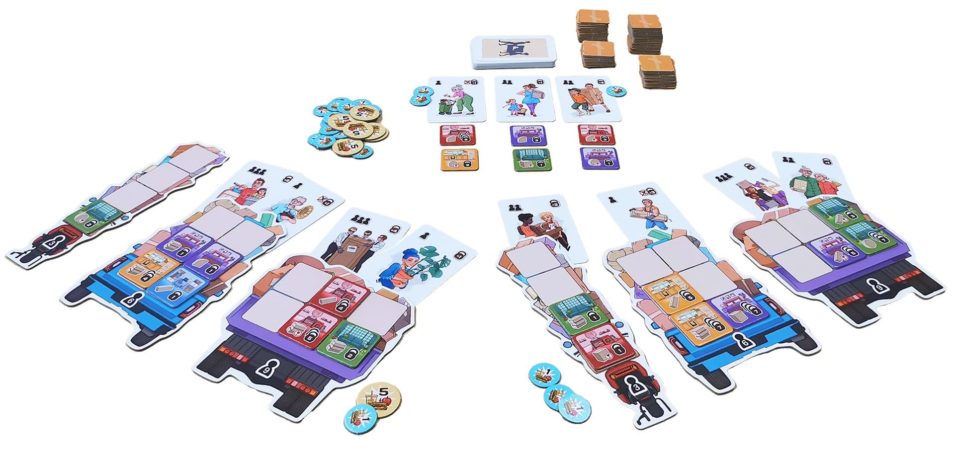 Piatnik Moving Day Tile Card Game | Ages 10+ | 2-4 Players | 30 Minutes Playtime 2