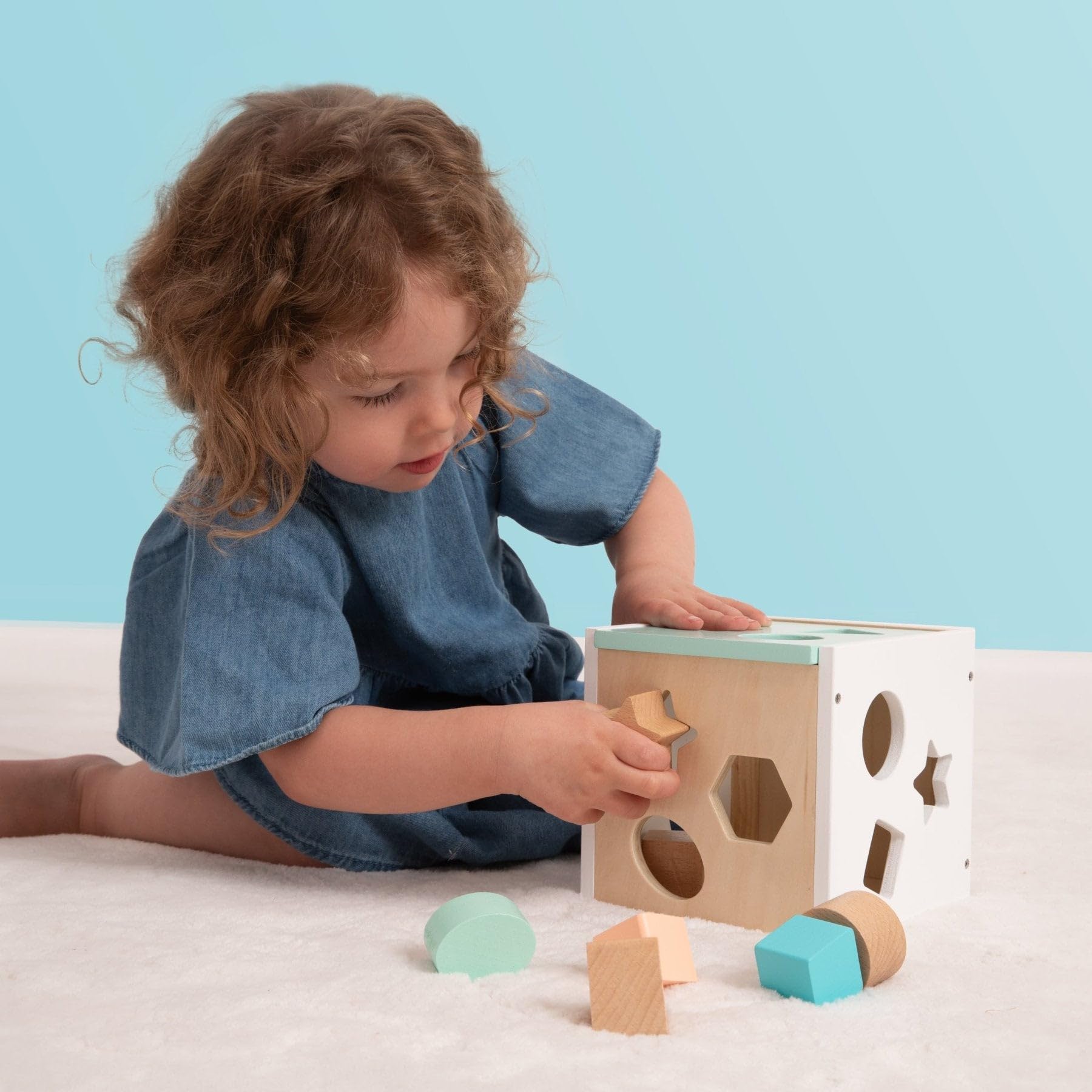 Owl & Fox Wooden Shape Sorter - Montessori Play for Toddlers 12M+ | FSC Wood