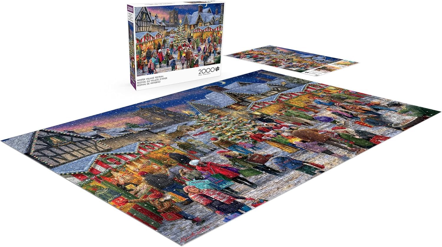 Buffalo Games - Winter Village Festival - 2000 Piece Jigsaw Puzzle 9