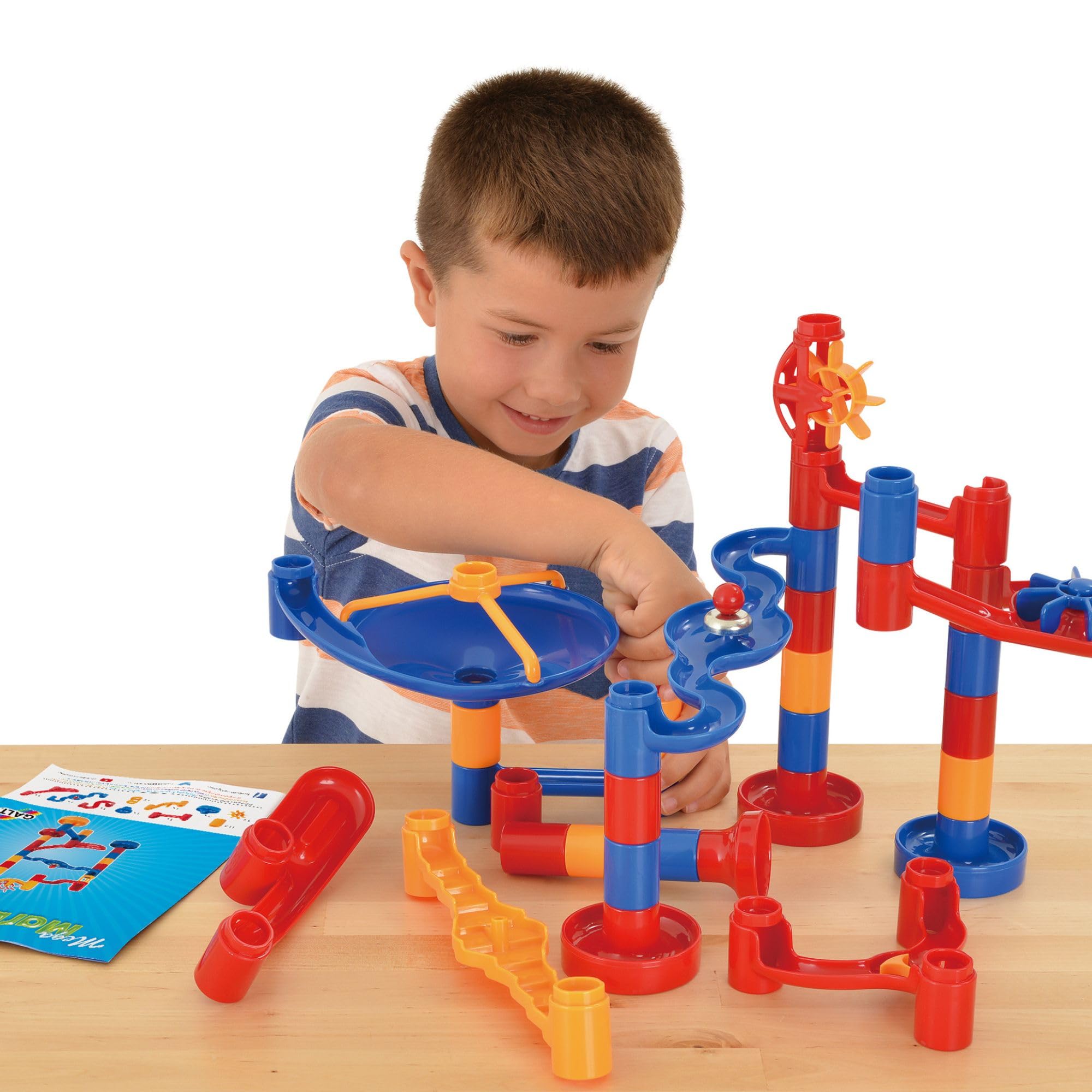 Galt Toys Mega Marble Run Construction Toy | 100 Pieces | Ages 4+