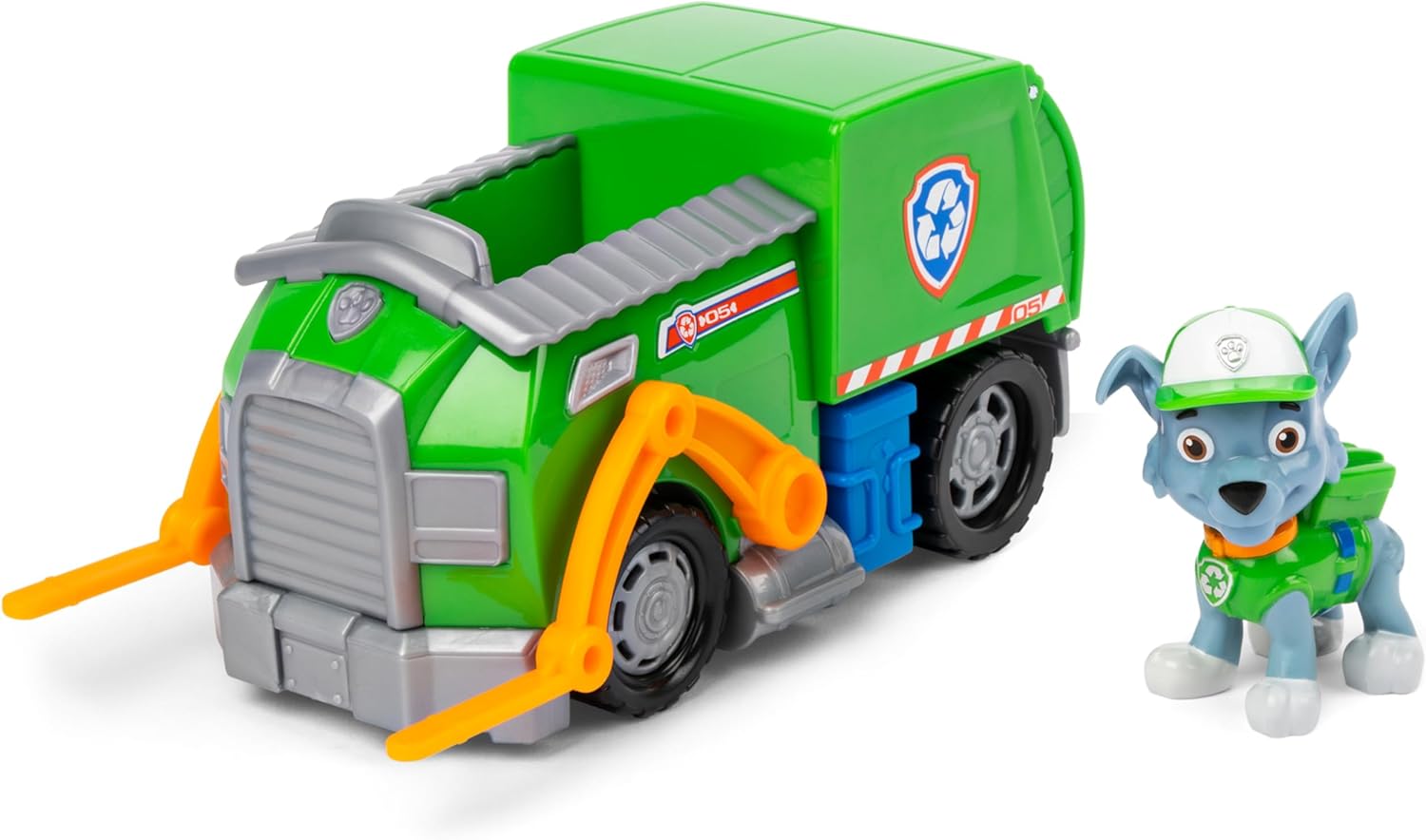 Paw Patrol Rocky’s Recycle Truck Playset - Includes Collectible Action Figure 1