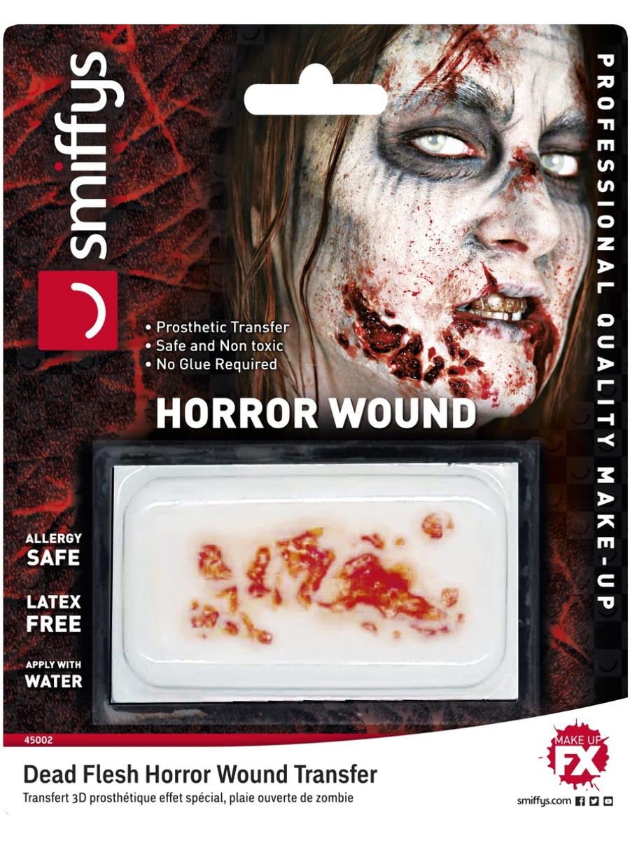 Smiffys Zombie Infected Wound Selbstklebende Prothese FX-Teil (SM45002)