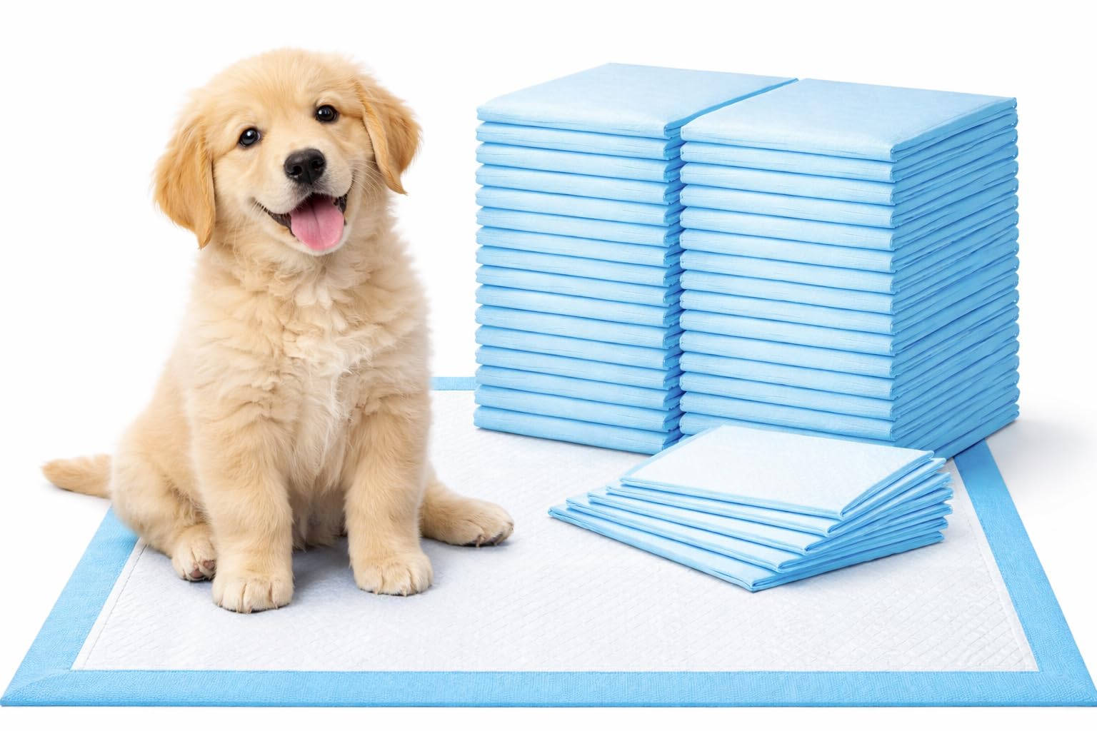 1ABOVE Heavy Duty Super Absorbent Training Pads | 60X45CM, 50 Count, Blue