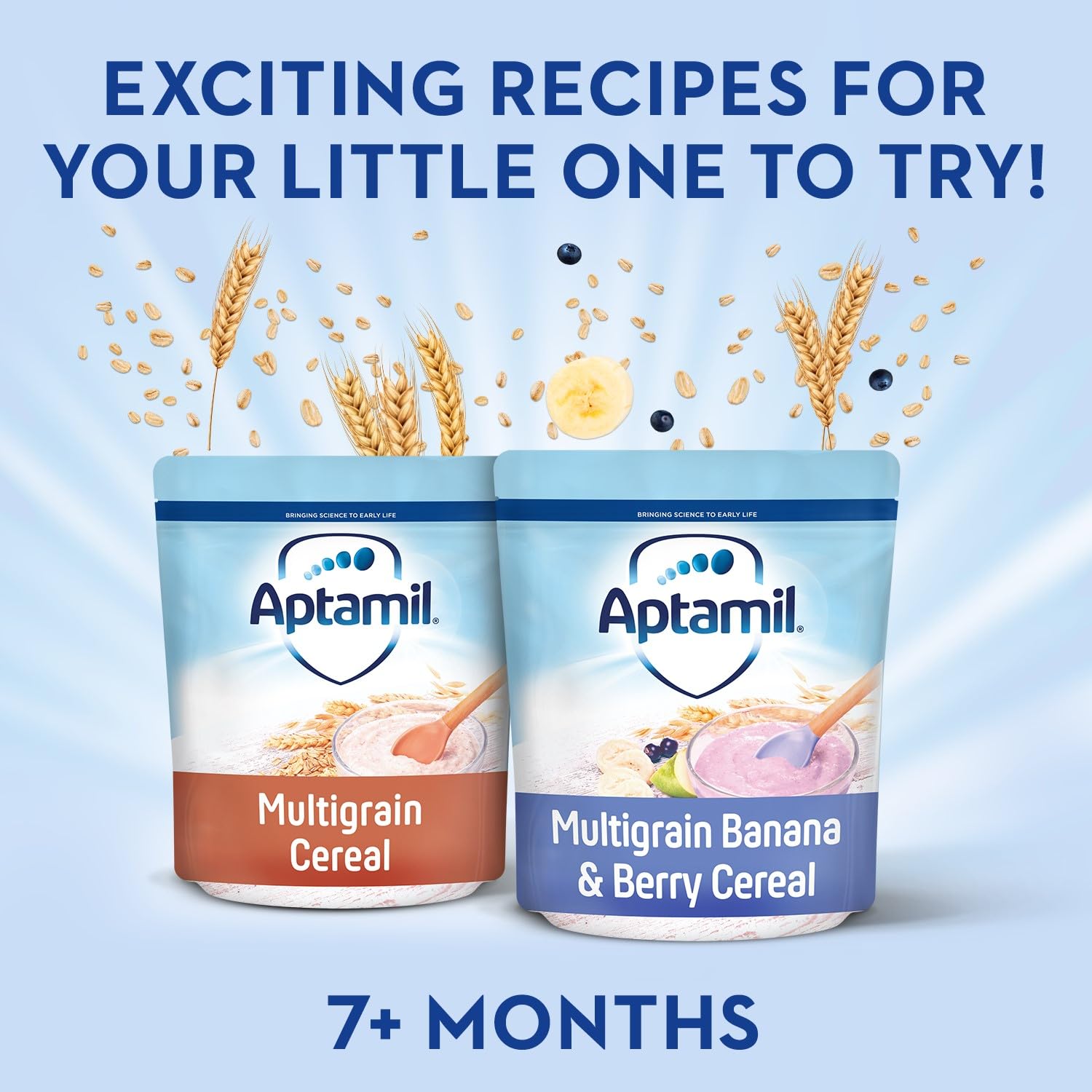 Aptamil Multigrain Banana & Berry Porridge Baby Food Cereal, 7+ Months, 200g 5