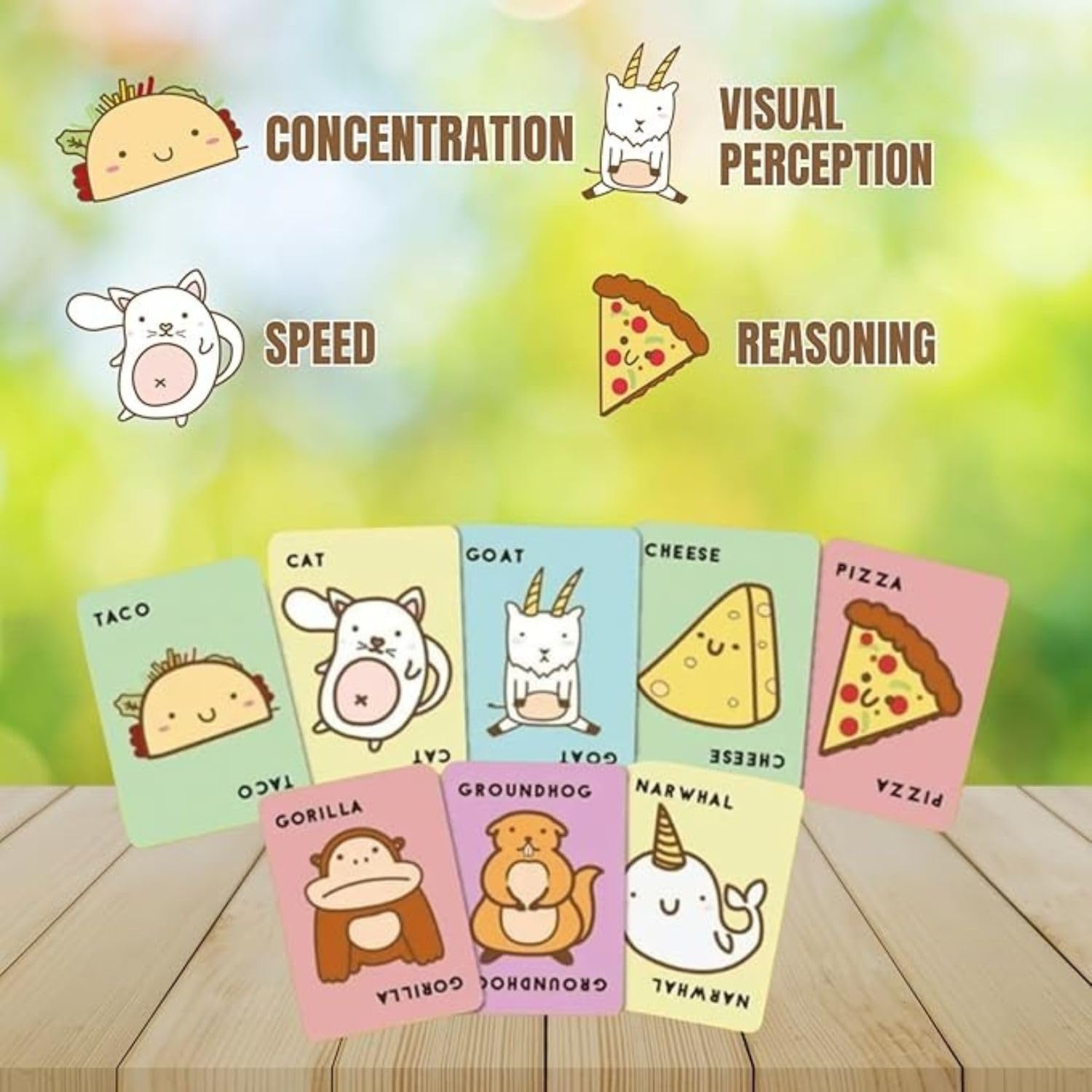 Blue Orange Taco Cat Goat Cheese Pizza Card Game 8