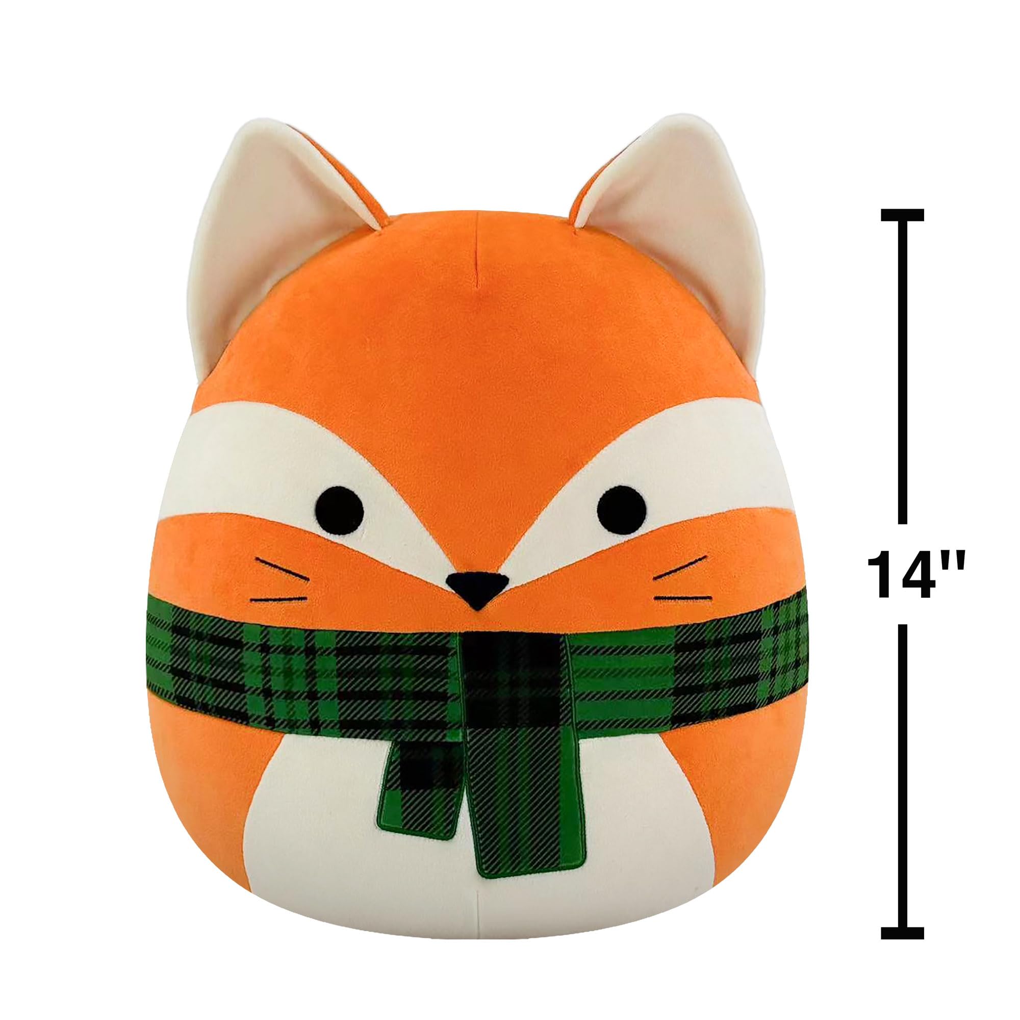 Squishmallows James the Orange Fox 14" Plush - Amazon Exclusive with Plaid Scarf 8