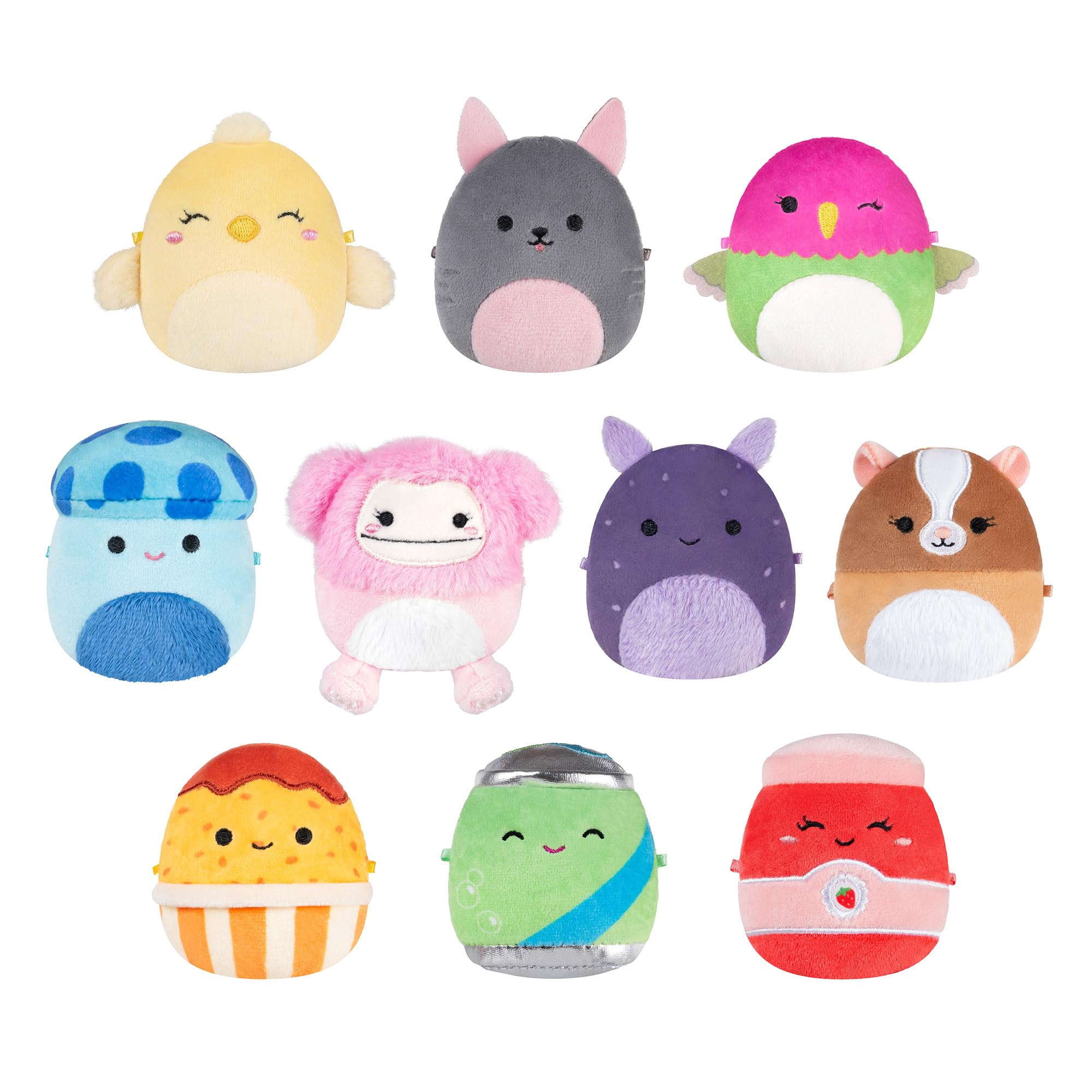 Squishmallows Micromallows 10-Pack Plush - 2.5 Inch Mini Collectible Stuffed Animals 1