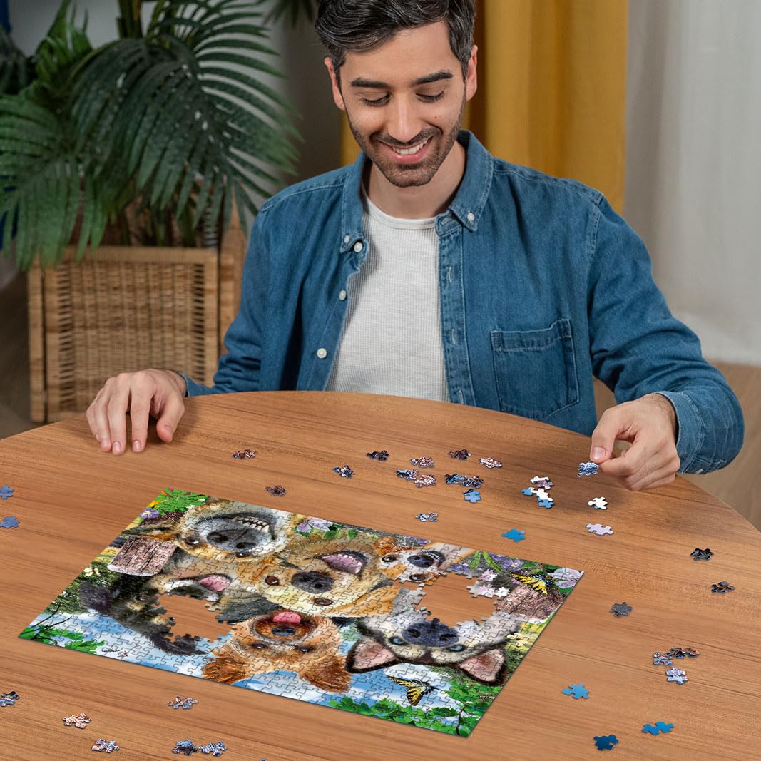 Ravensburger Selfies Dogs Delight 500-Piece Jigsaw Puzzle 4