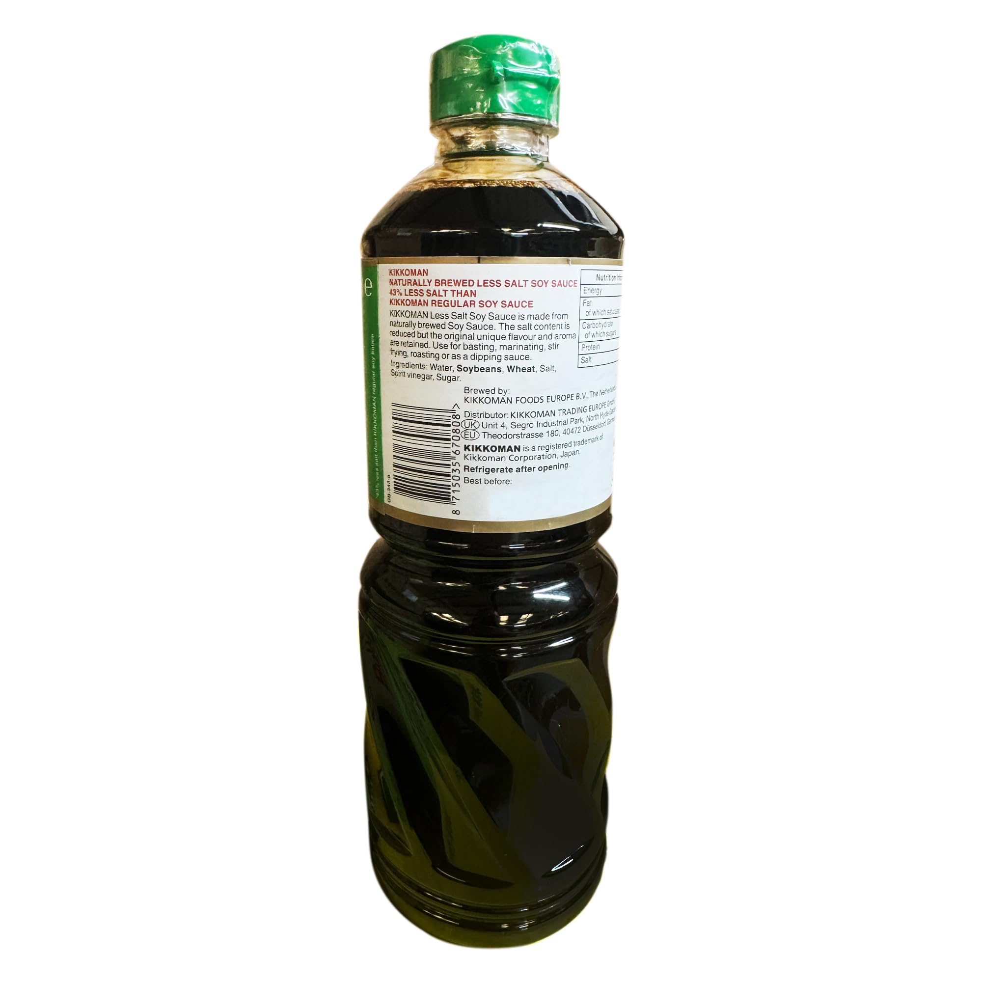 Kikkoman Naturally Brewed Less Salt Soy Sauce 975 ml 2