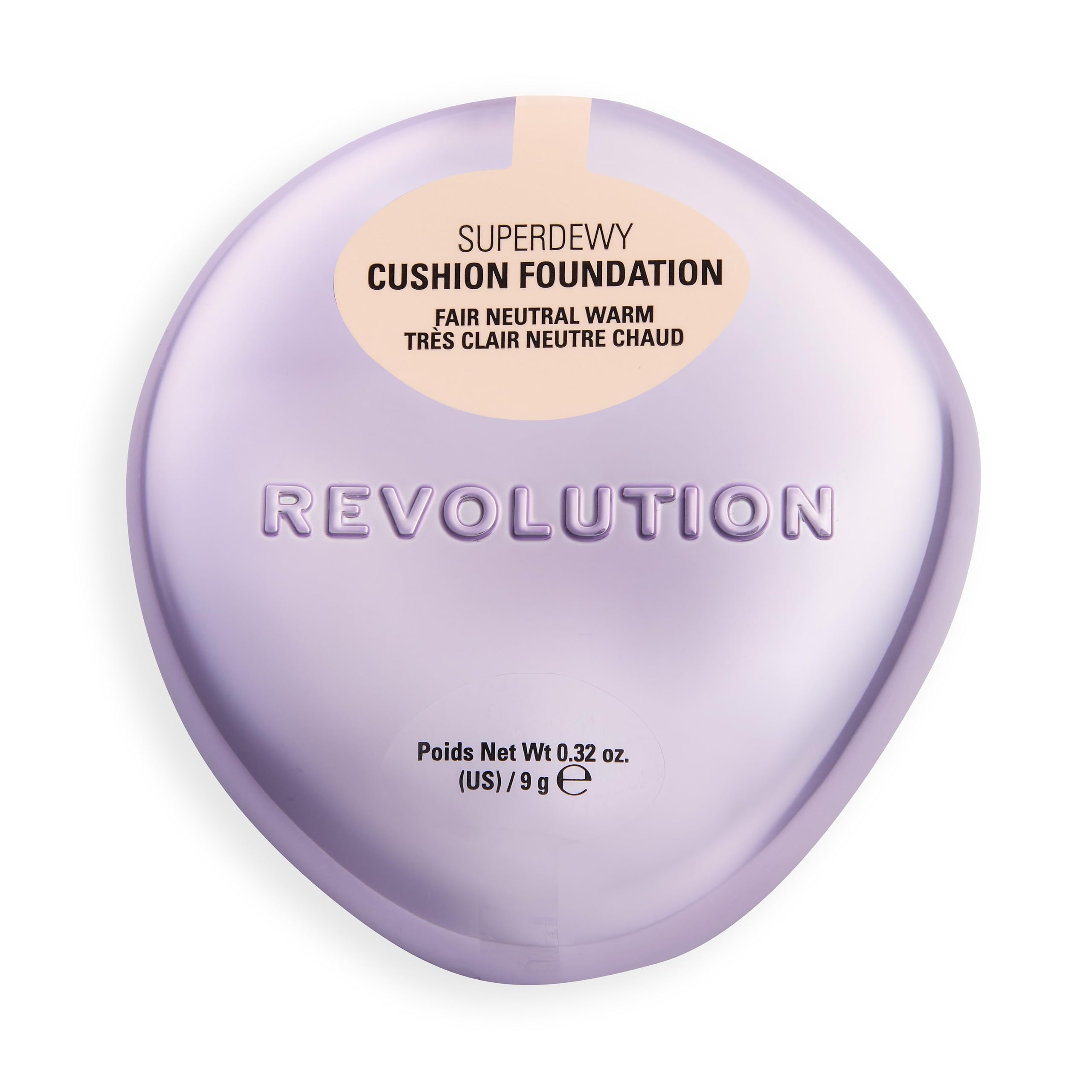 Revolution Beauty London Superdewy Cushion Foundation - Buildable Coverage, Hydrating, Fair Neutral Warm