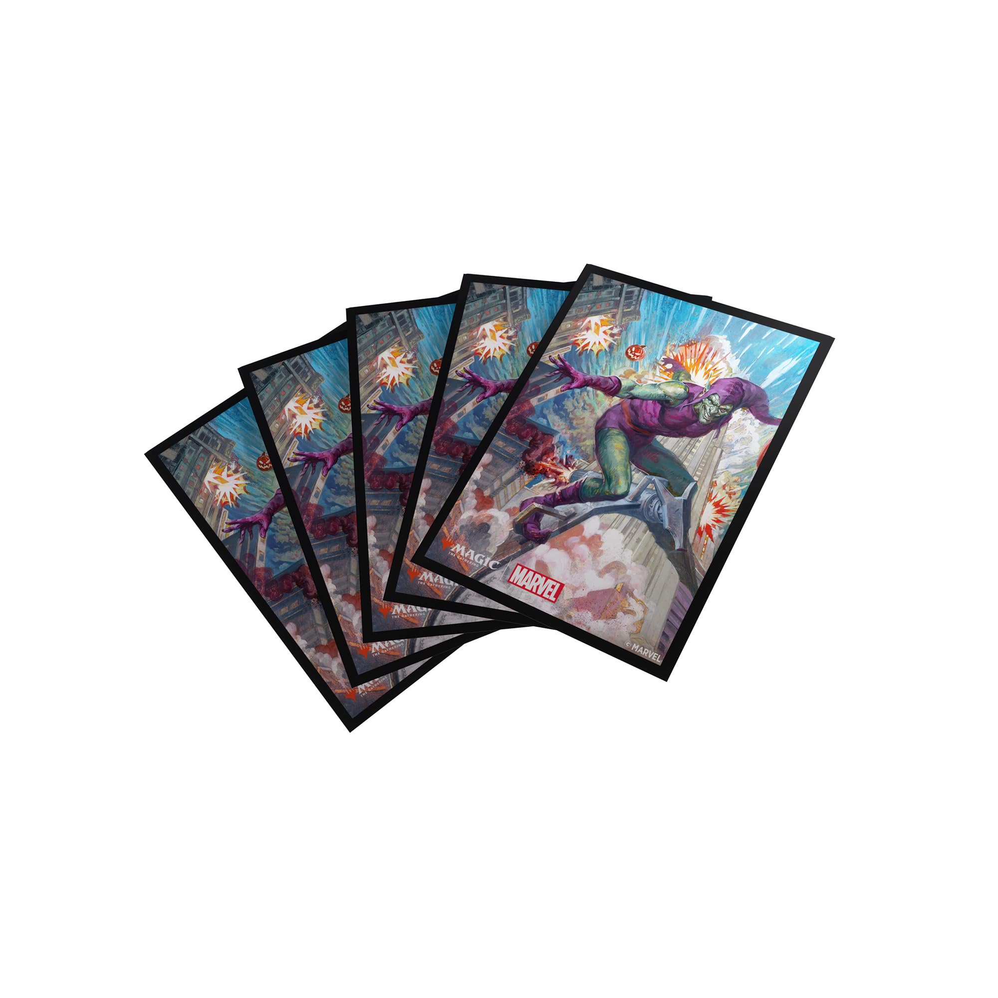 Gamegenic Magic: The Gathering Premium Art Sleeves - Green Goblin | 105 Count | Matte Back 1