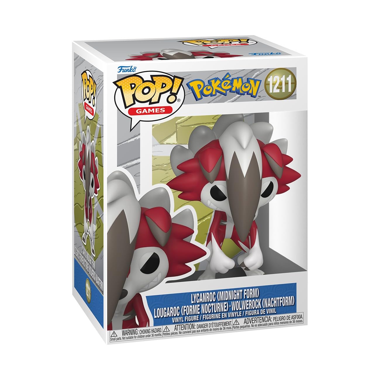 Funko POP! Pokemon Lycanroc (Midnight Form) - Collectible Vinyl Figure - 3.75" - Multicolor