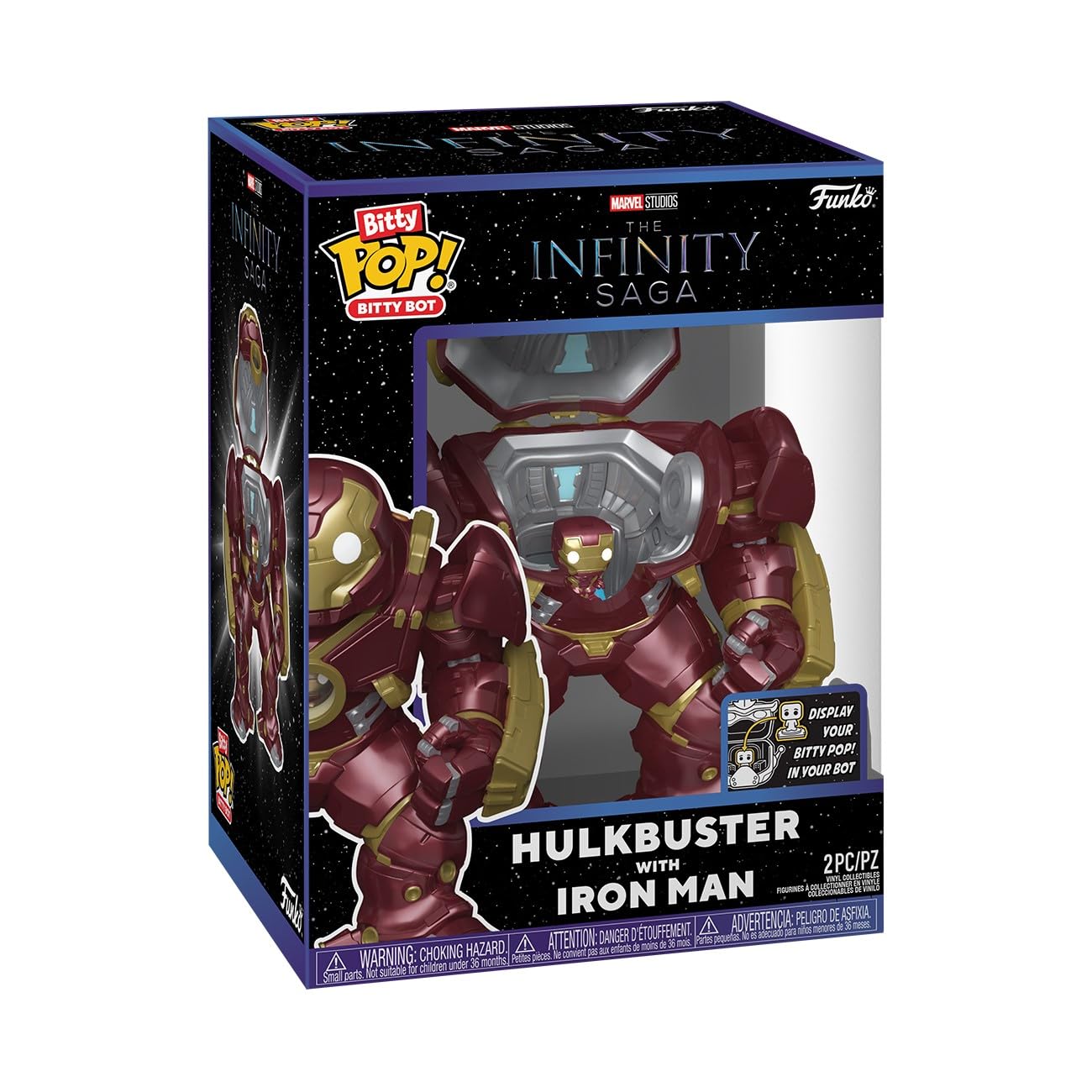 Funko Bitty Bots: Marvel - Hulkbuster with Iron Man! Bitty POP! Vinyl Figure 1