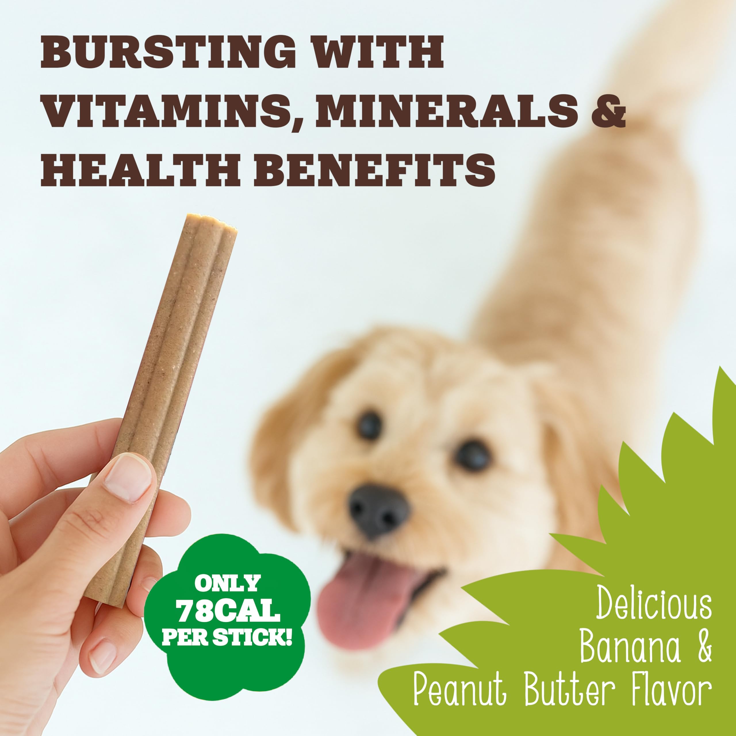 Soopa Watermelon & Apple Dental Sticks for Dogs - Hypo-Allergenic, Low Fat | 100g Bag 5