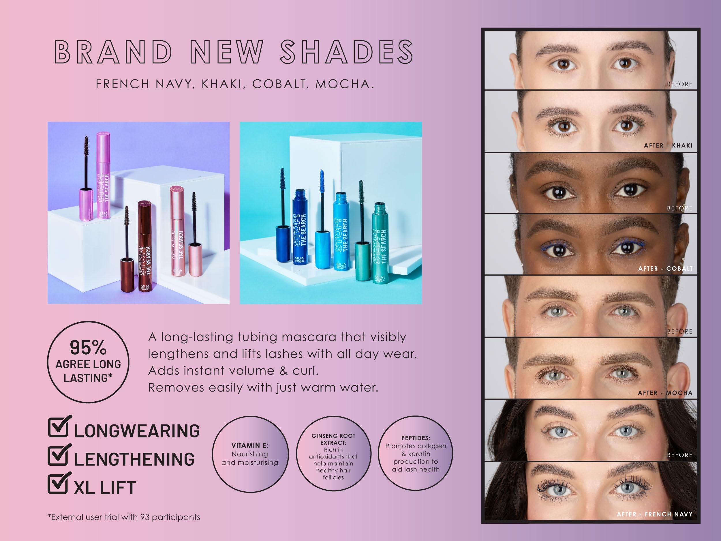 MUA Stop The Search Mascara - Lengthening, Volumizing, Curling | Blackberry | 12 ml 6